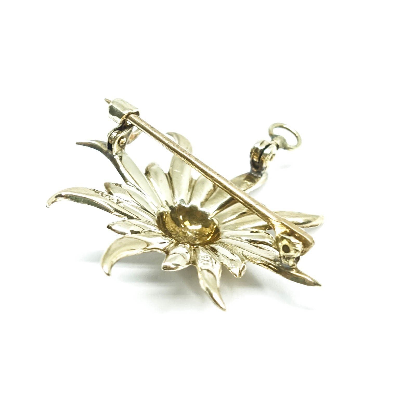 Antique Starburst Seed Pearl Brooch/Pendant