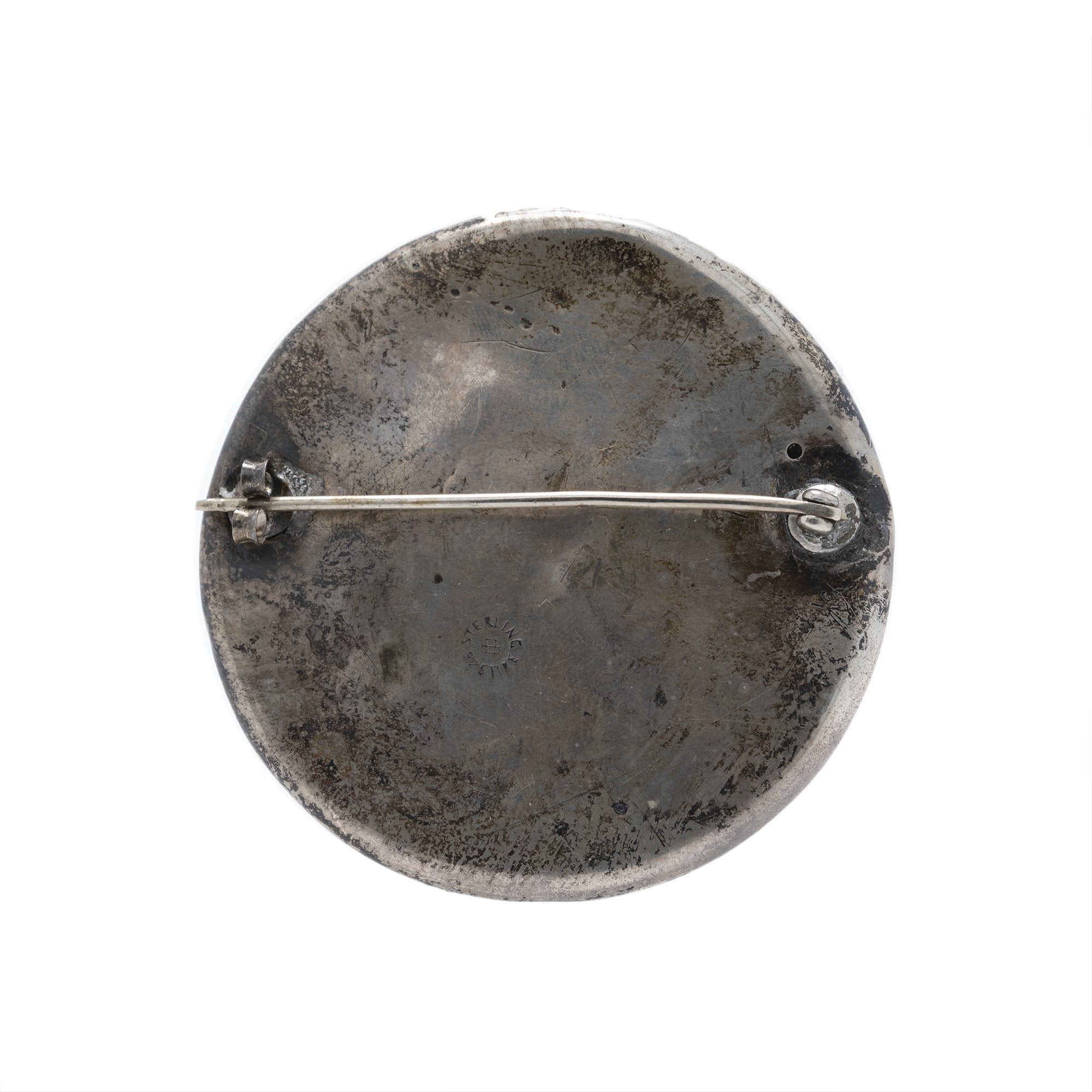 Antique Sterling Silver Art Nouveau Brooch