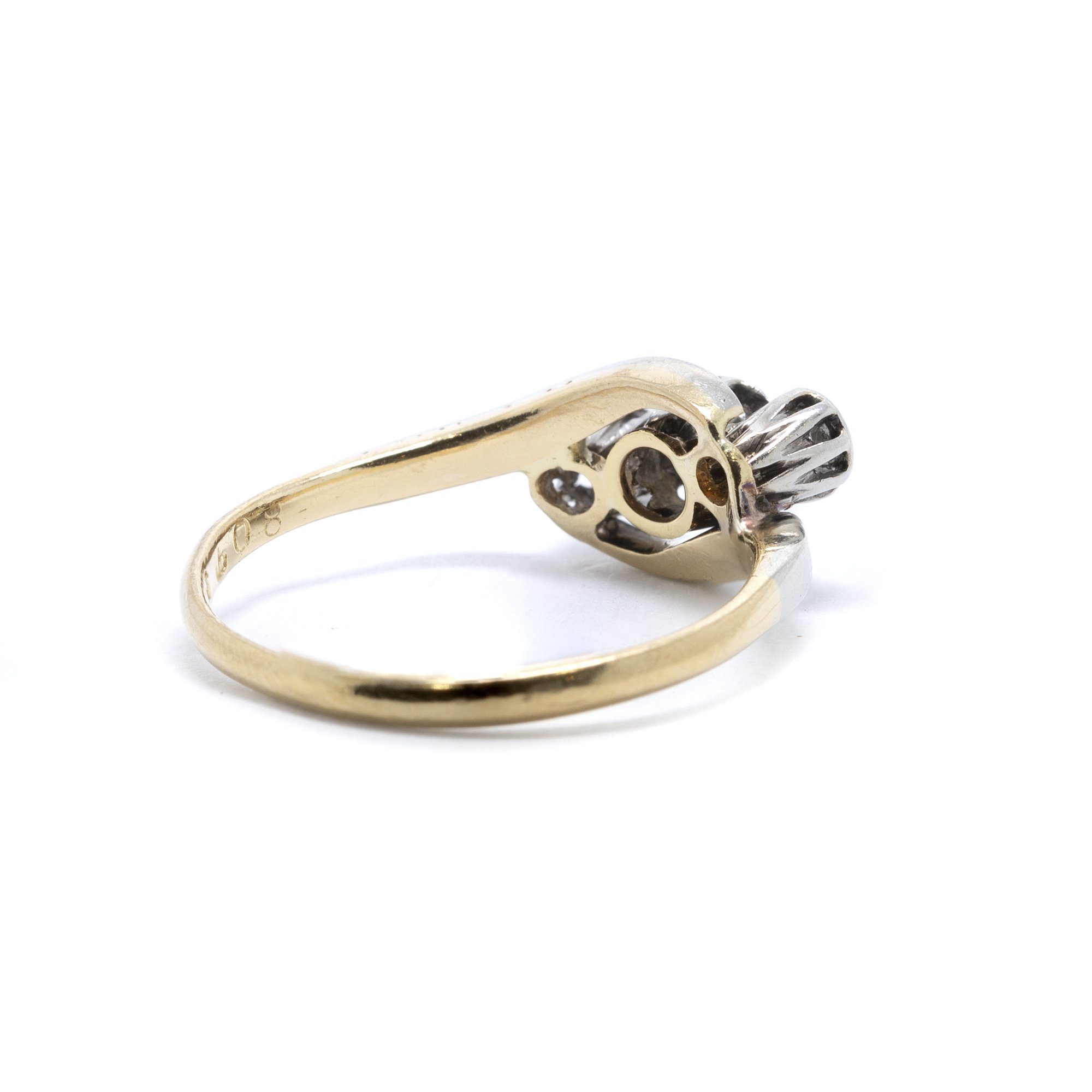 Antique Three Stone Diamond Ring