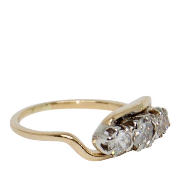 Antique Three Stone Diamond Ring