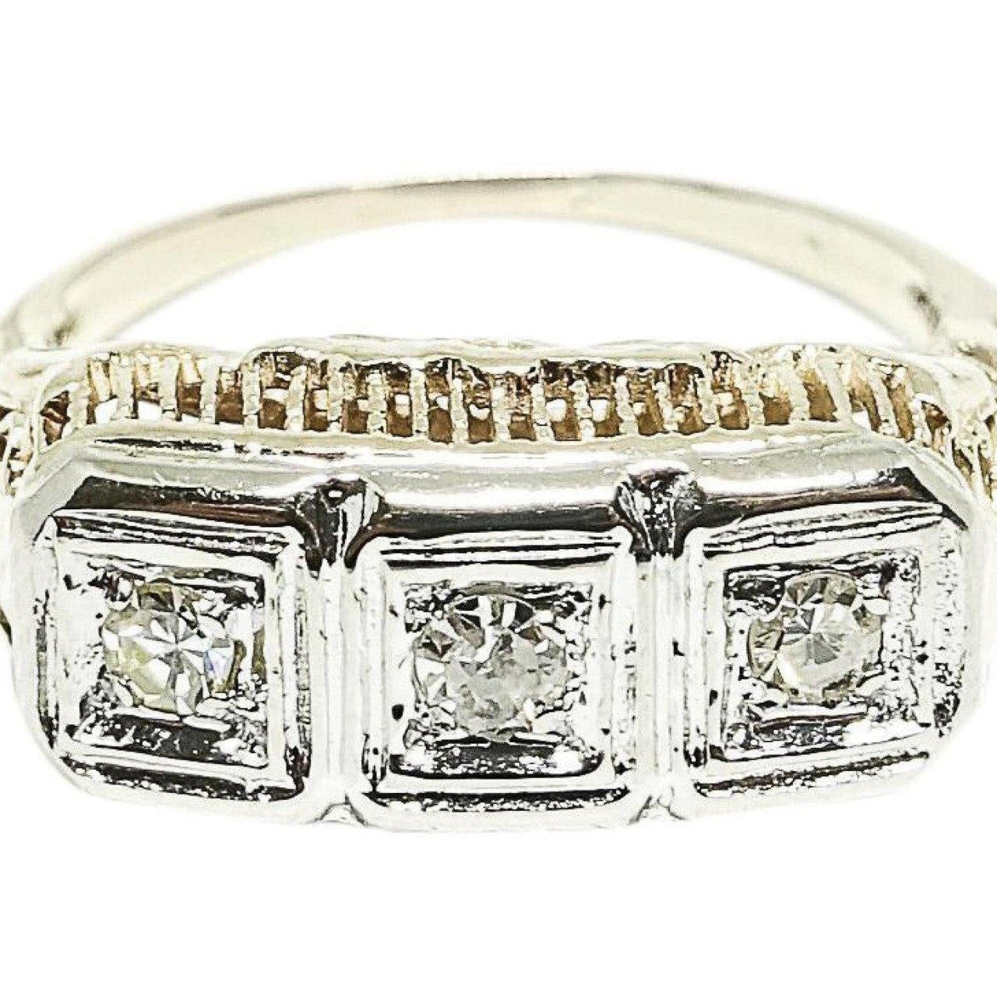 Antique Three Stone Diamond Ring