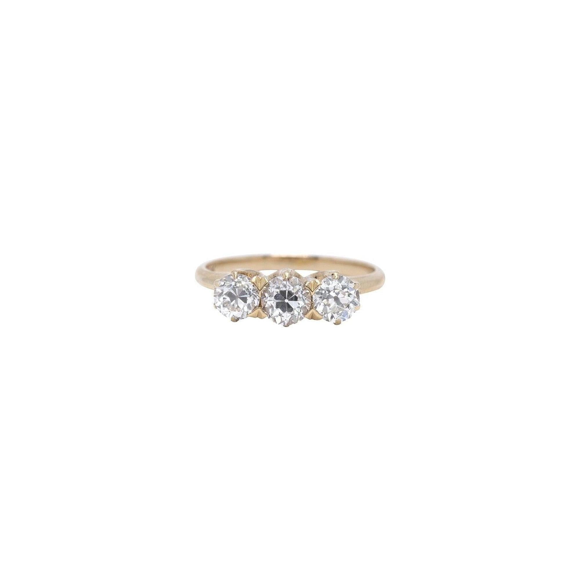 Antique Three Stone Diamond Ring