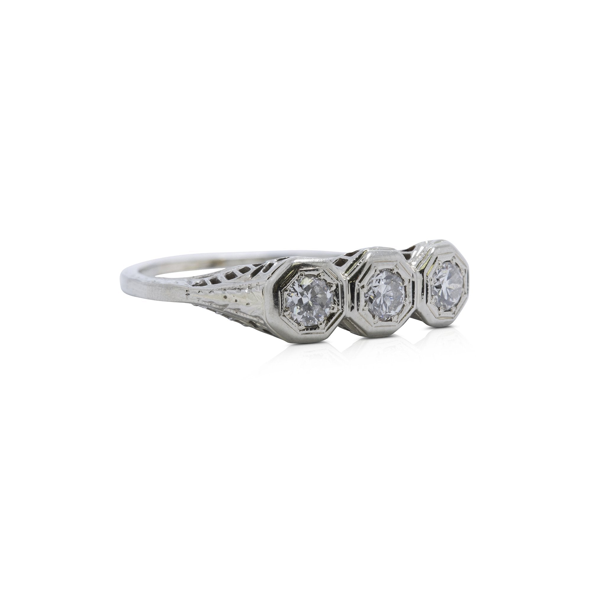 Antique Trio Diamond Ring