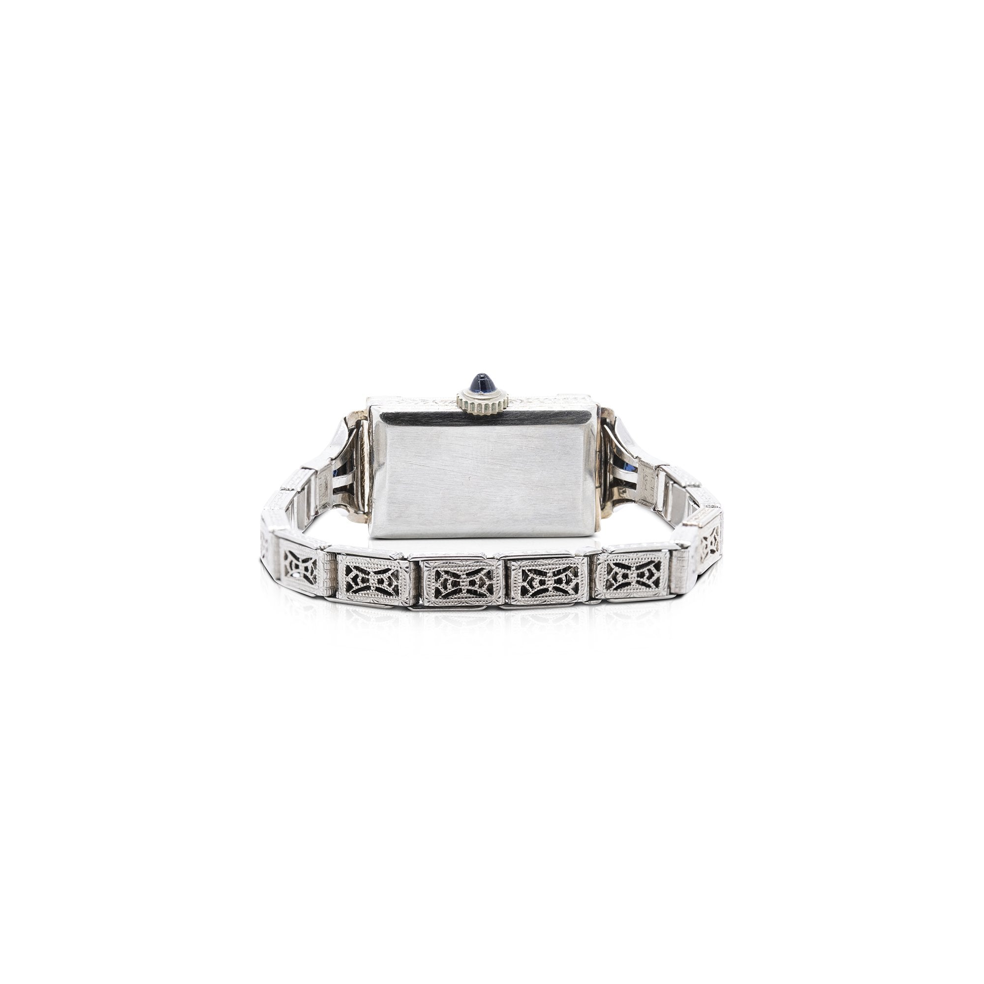 Antique White Gold & Diamond Gothic Watch