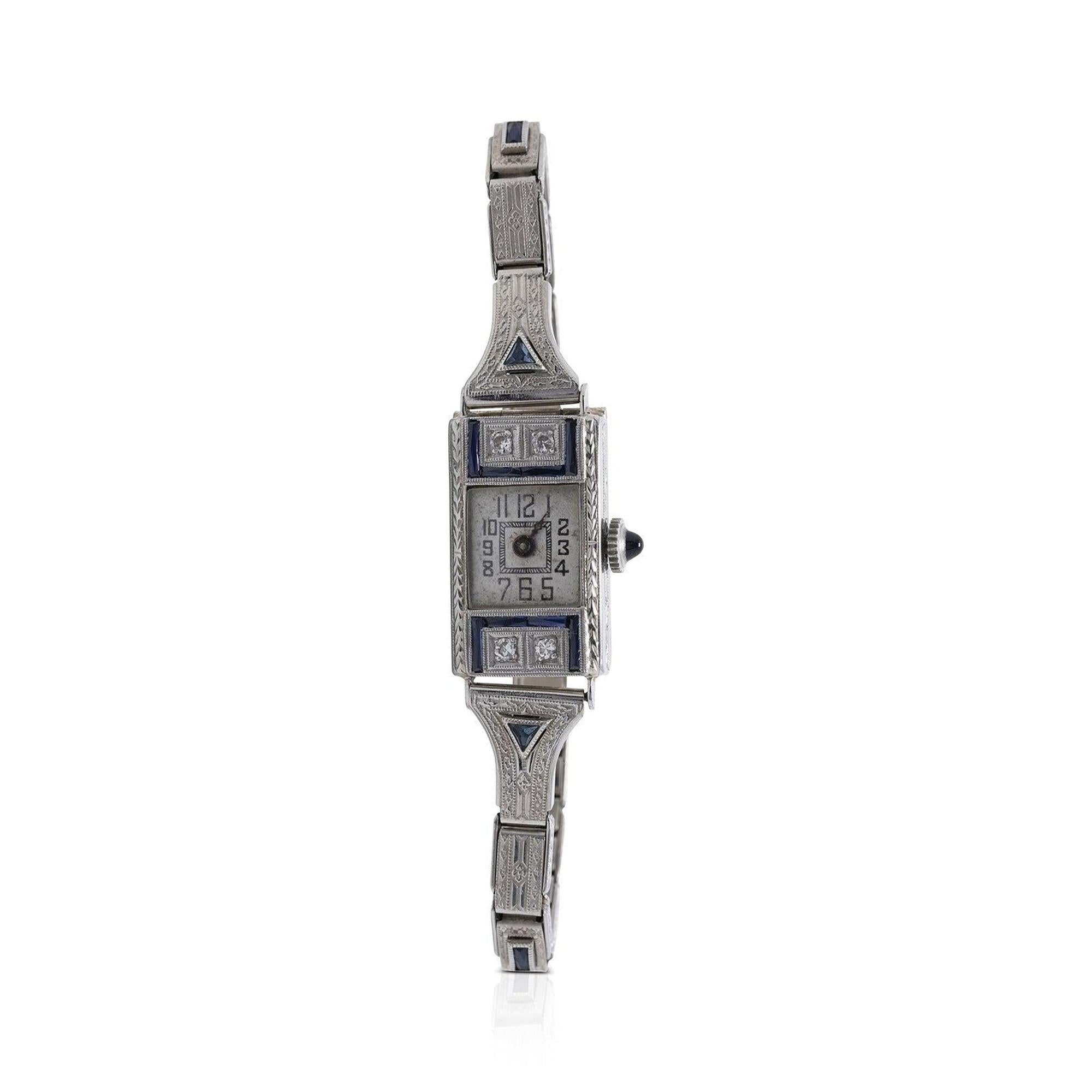 Antique White Gold & Diamond Orfvre Watch