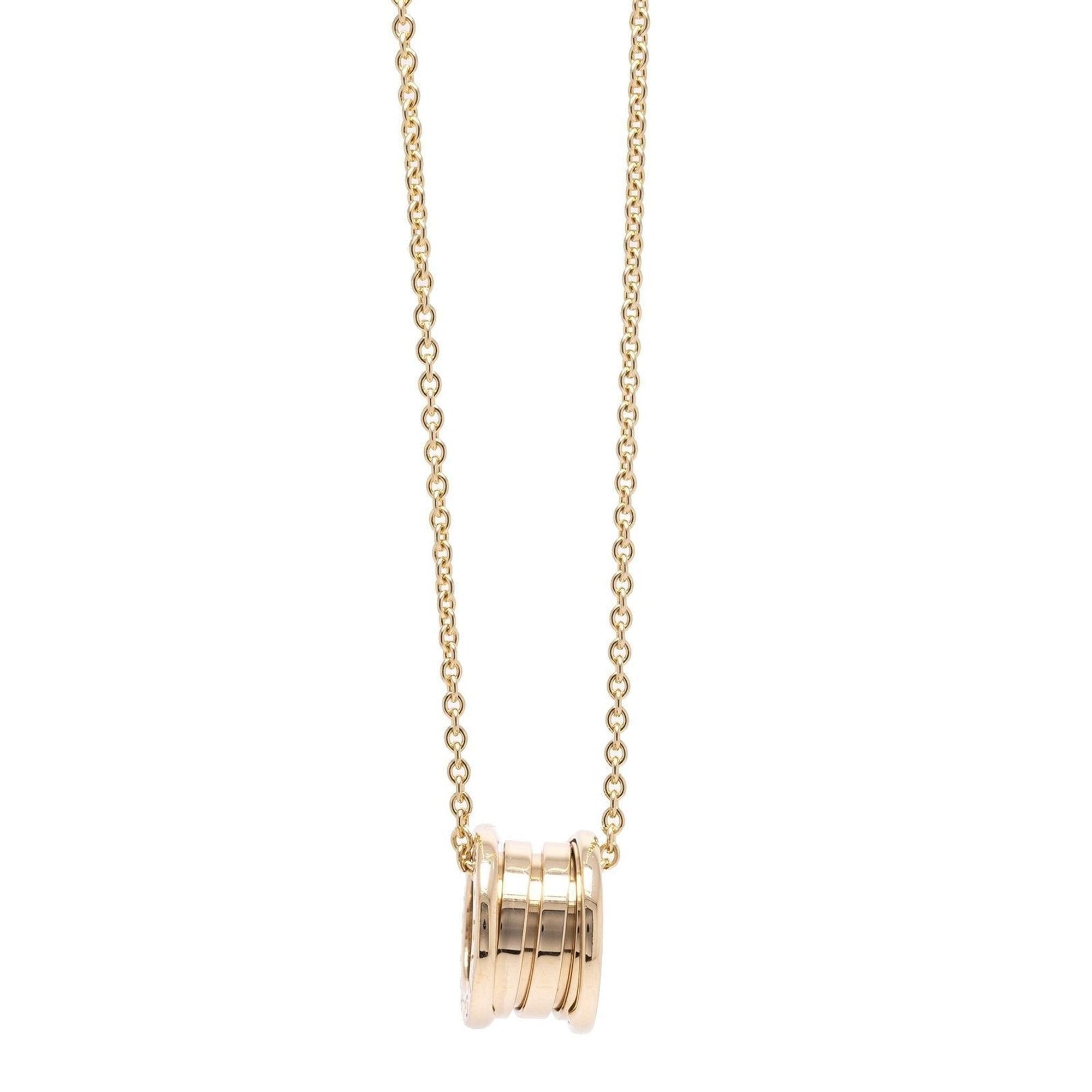BVLGARI 18k Gold B.Zero1 Pendant Necklace