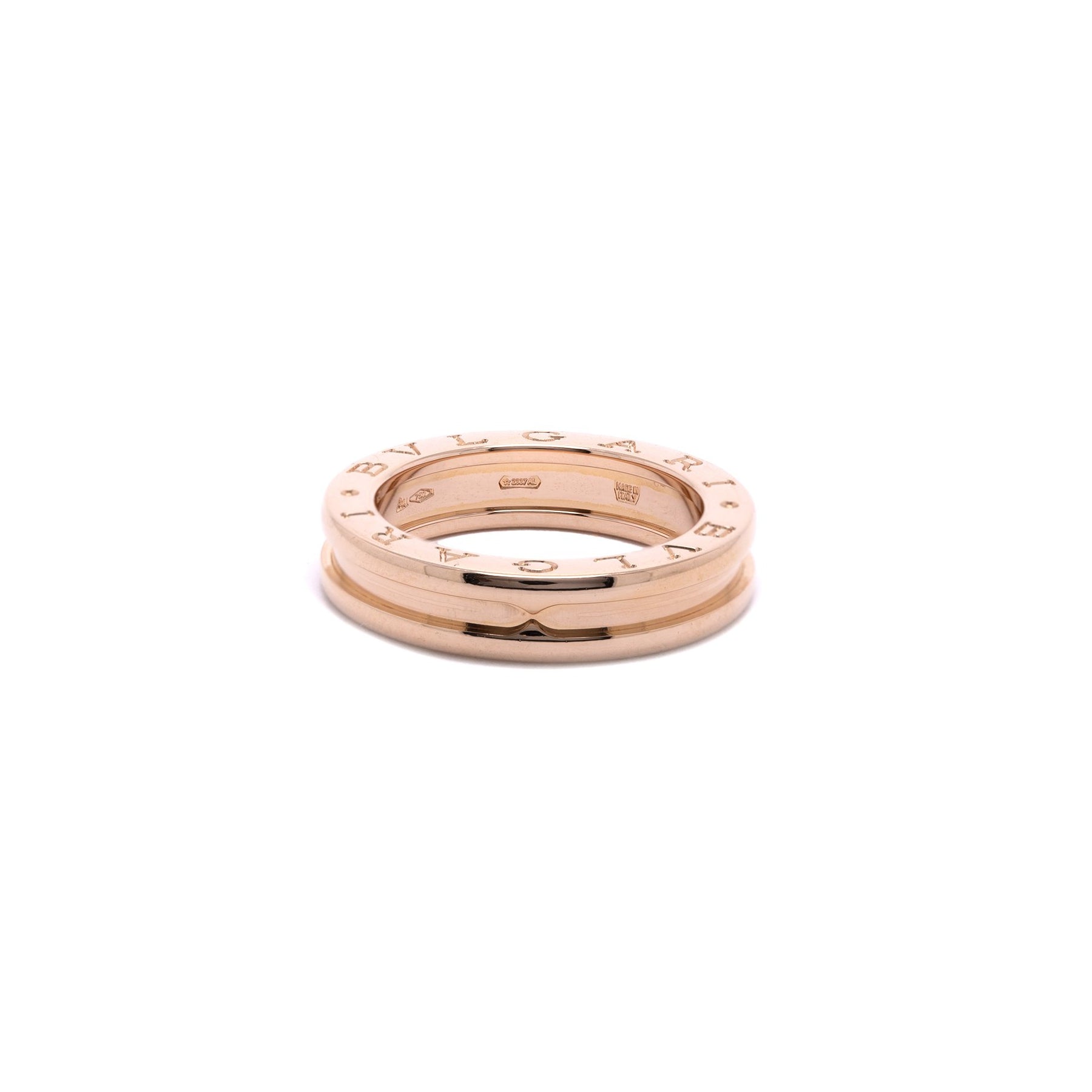 BVLGARI 18k Rose Gold B.Zero1 One-Band Ring