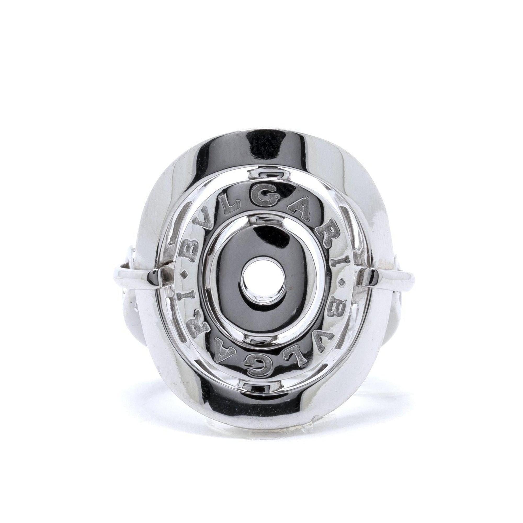 BVLGARI 18k White Gold Astrale Cerchi Ring