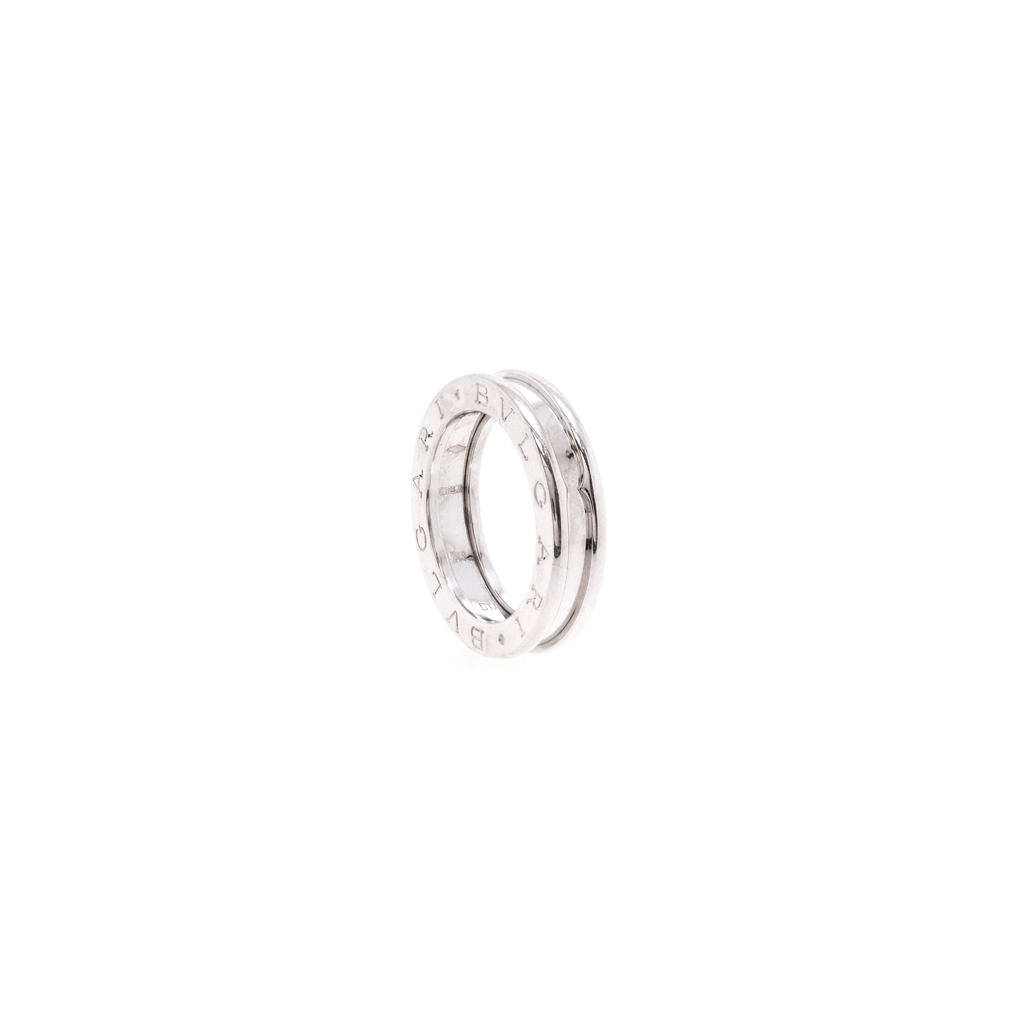 BVLGARI 18k White Gold B.Zero1 One-Band Ring
