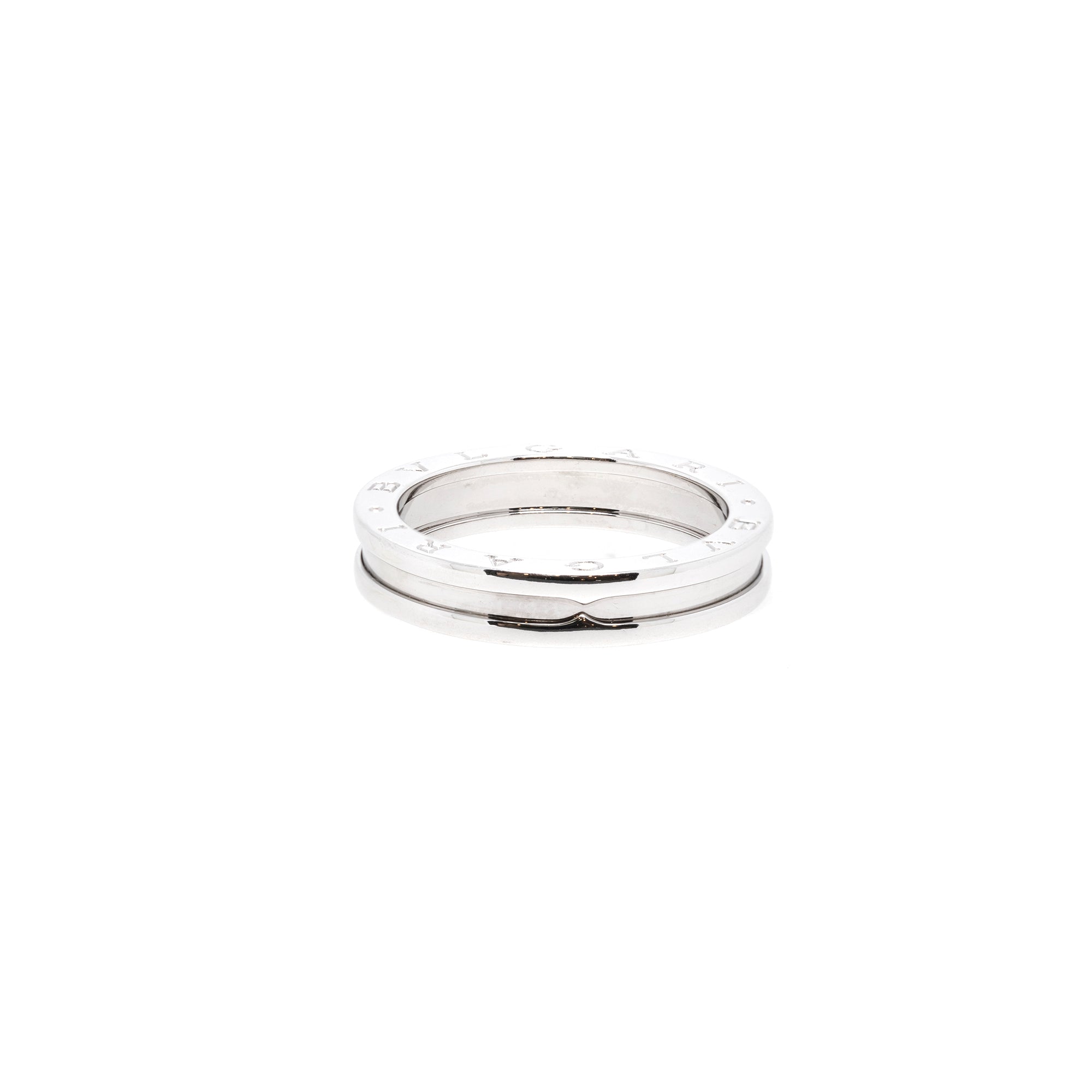 BVLGARI 18k White Gold B.Zero1 One-Band Ring