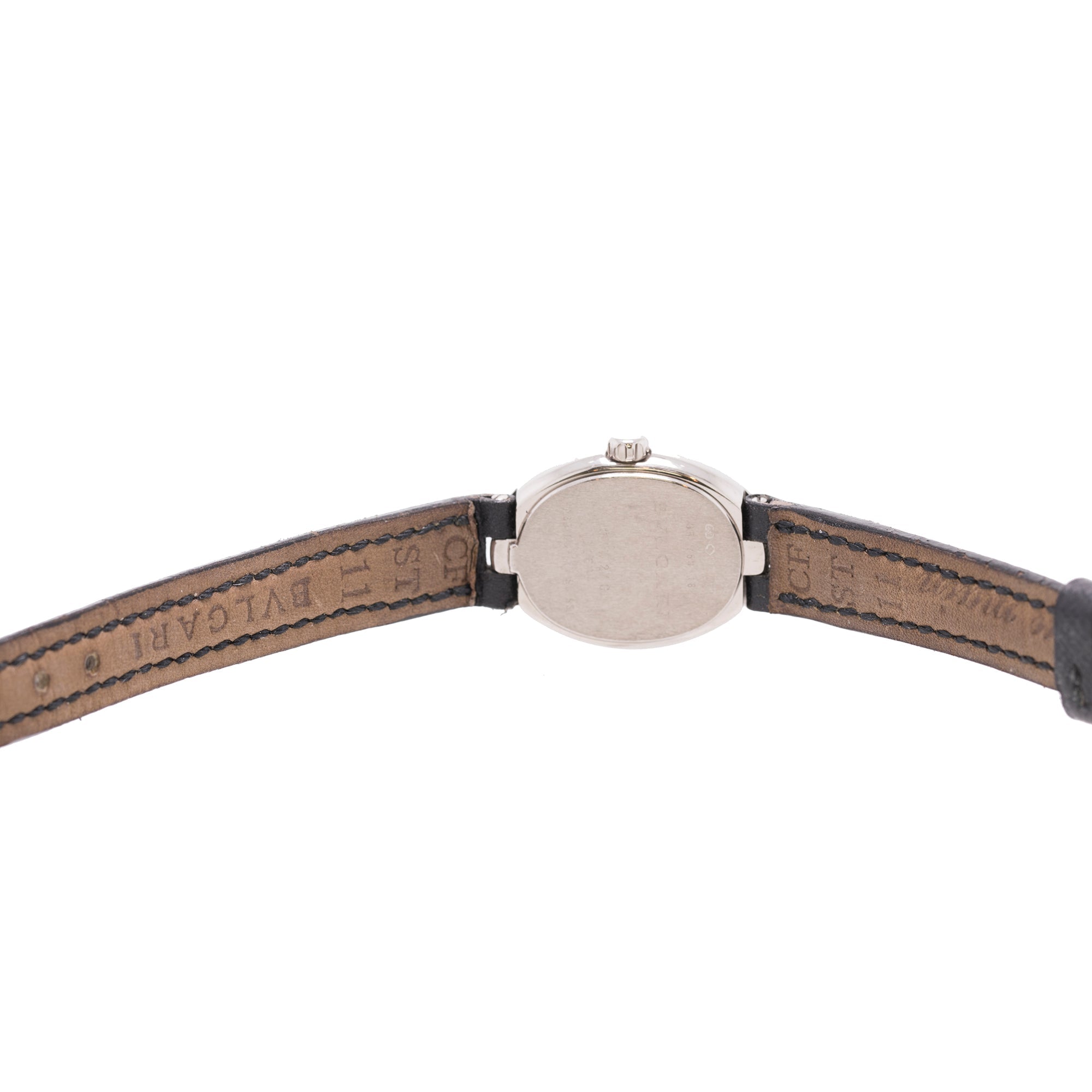 BVLGARI 18k White Gold Oval Watch