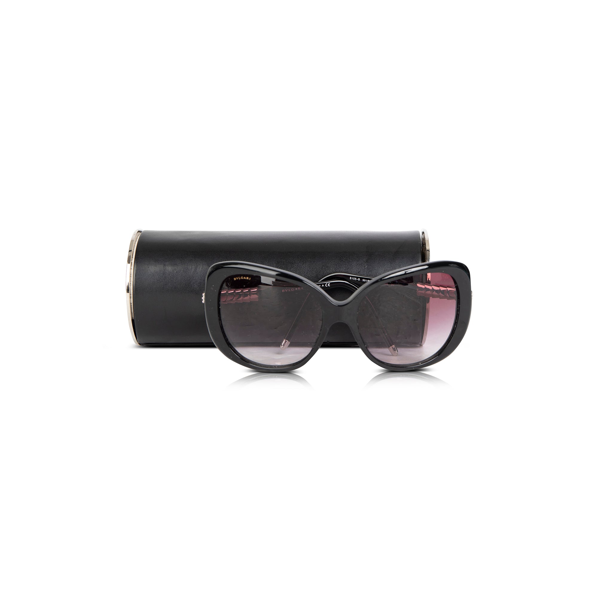 BVLGARI 8105B Square Gradient Sunglasses w/ Case