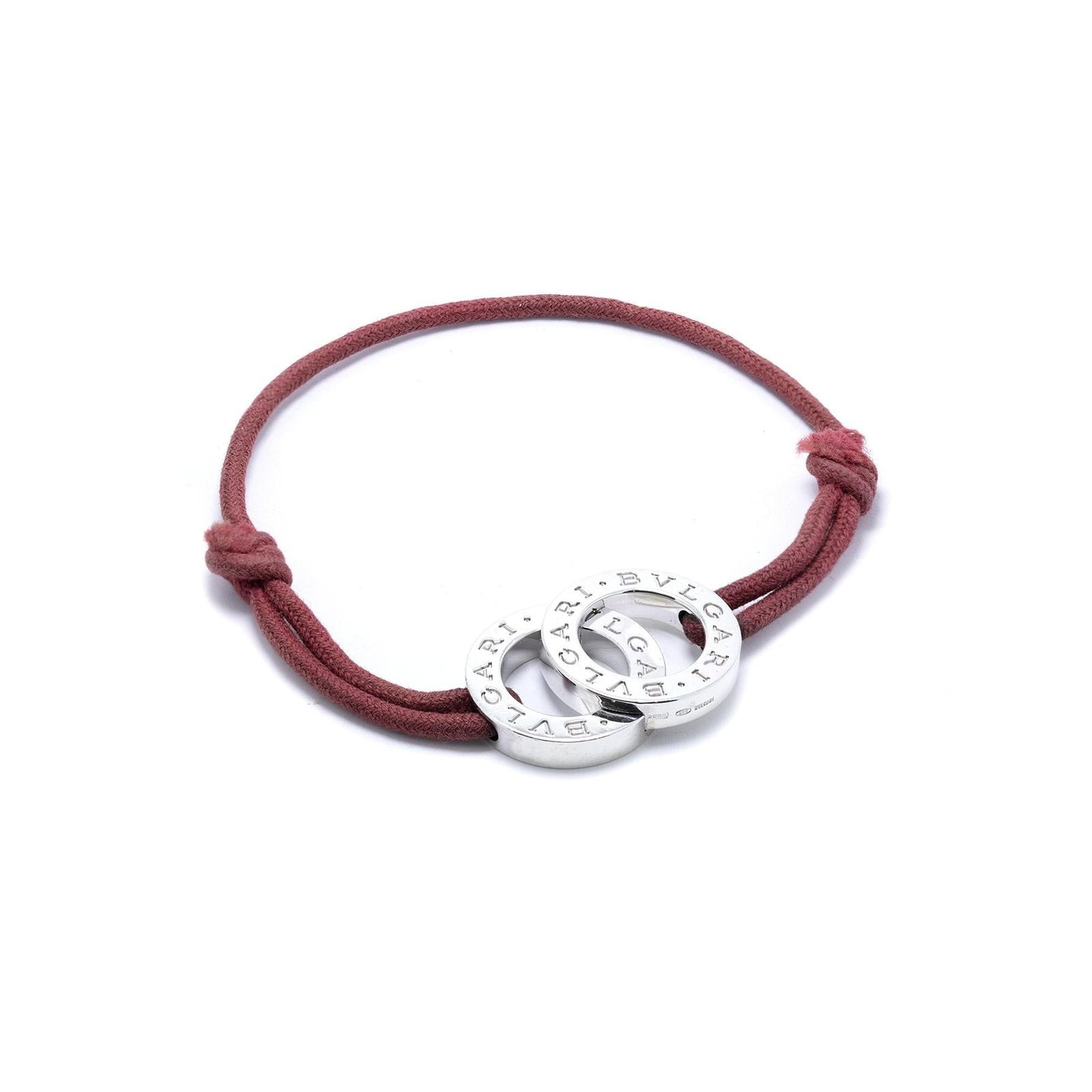 BVLGARI Fortuna Interlocking Circles Charm Bracelet