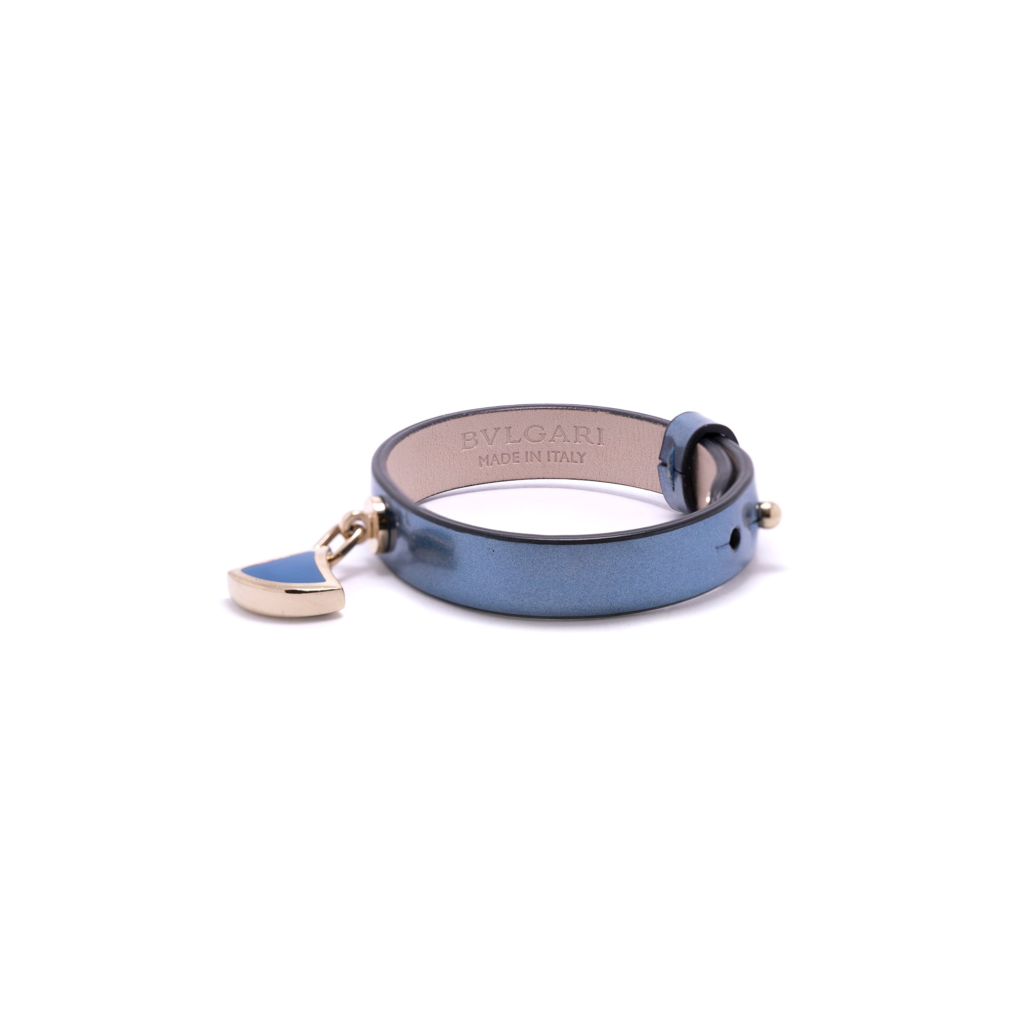 BVLGARI Leather & Enamel Diva's Dream Charm Bracelet