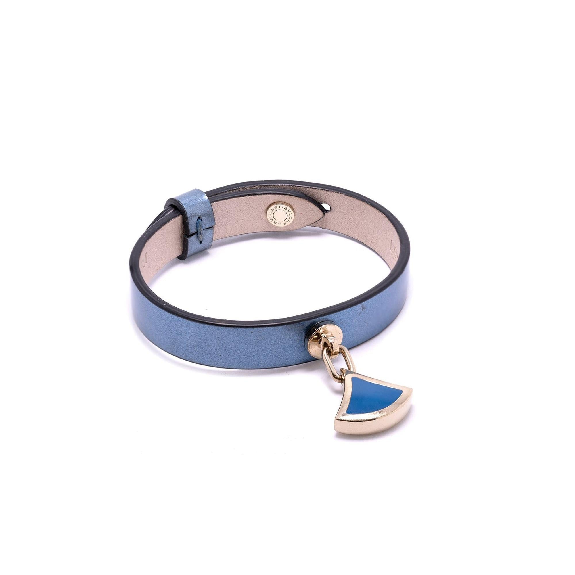 BVLGARI Leather & Enamel Diva's Dream Charm Bracelet