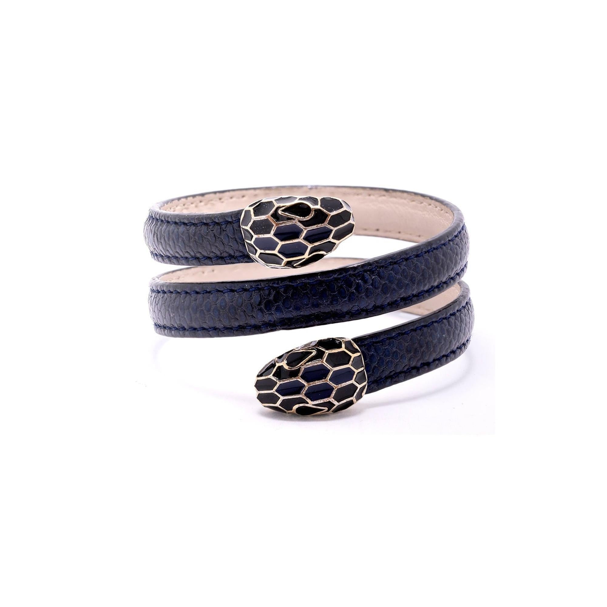 BVLGARI Serpenti Forever Leather Bracelet