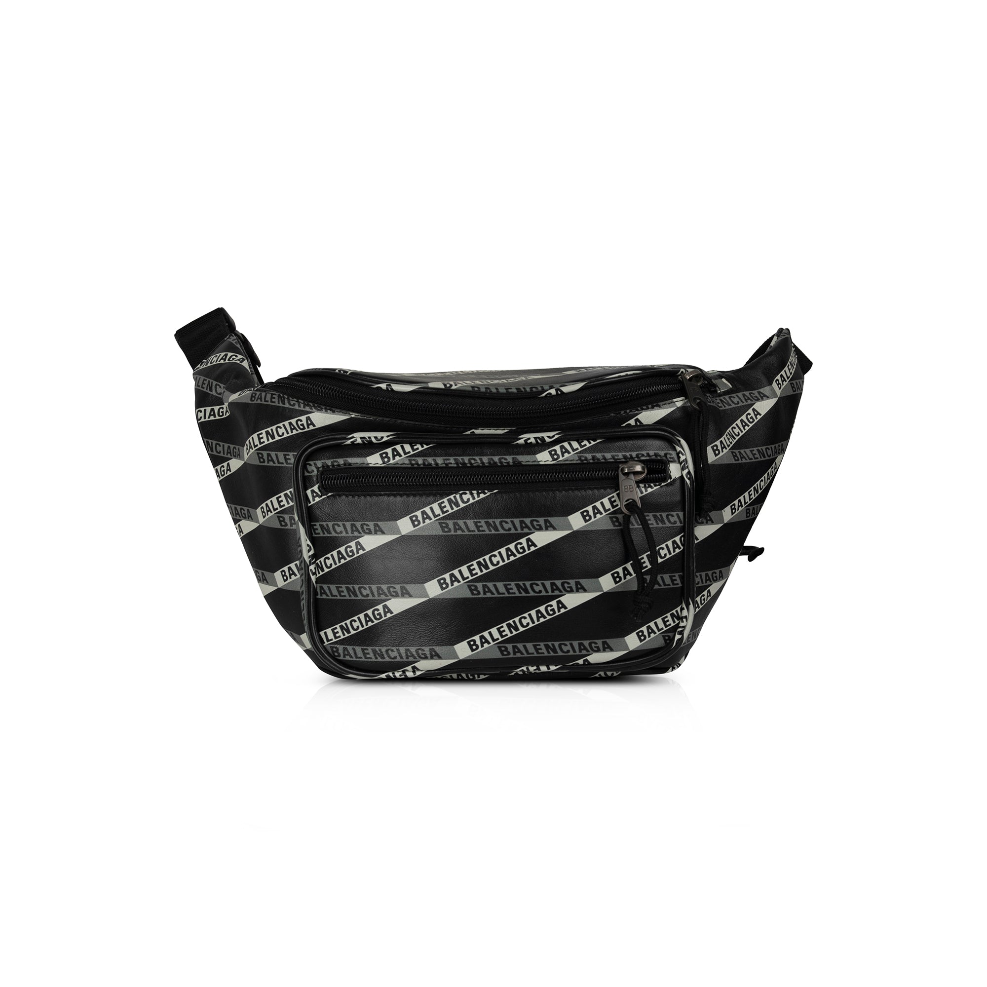 Balenciaga Allover Logo Explorer Belt Bag