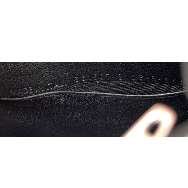 Balenciaga BB Glitter Leather Chain Wallet Bag