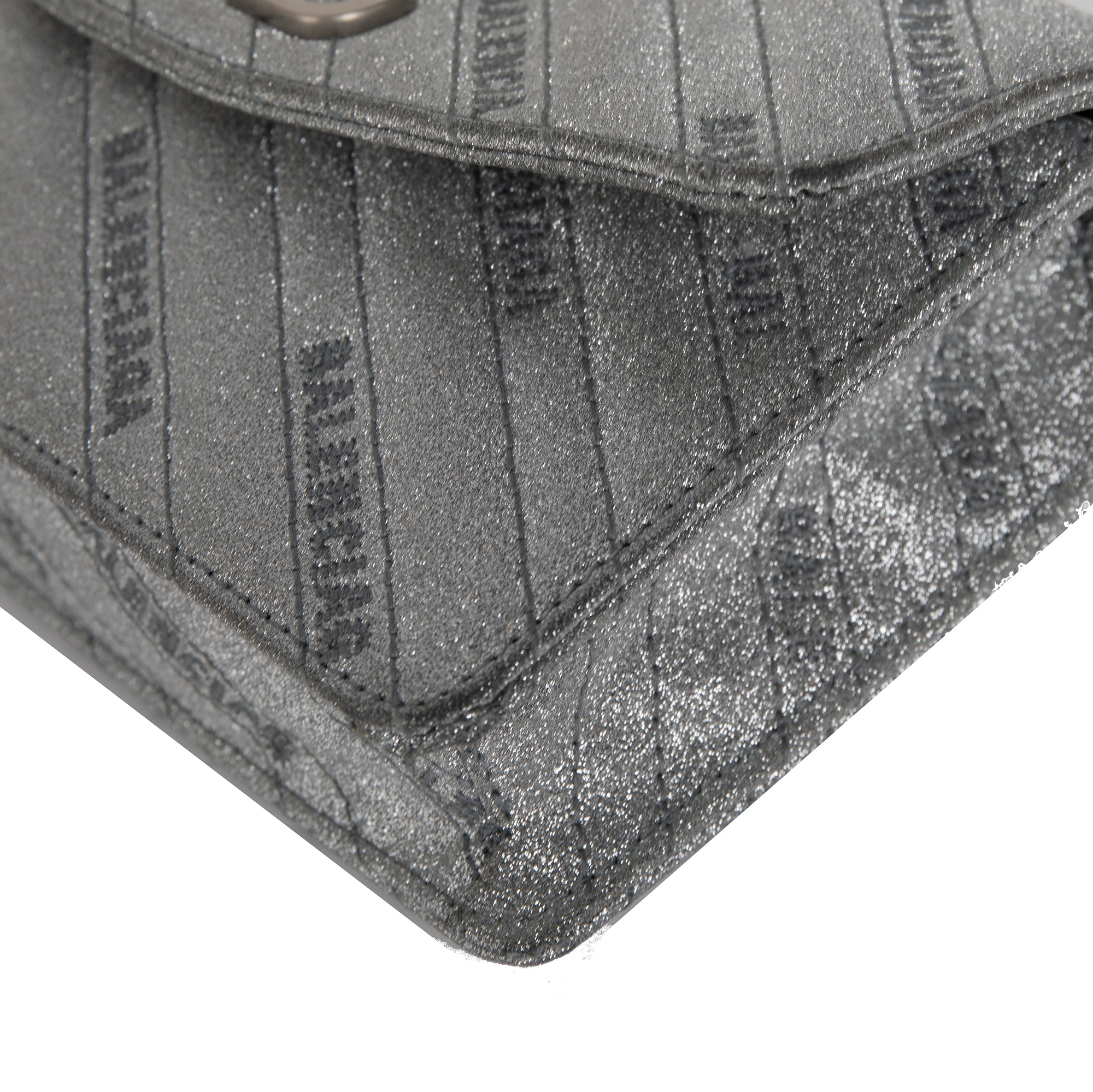 Balenciaga BB Glitter Leather Chain Wallet Bag