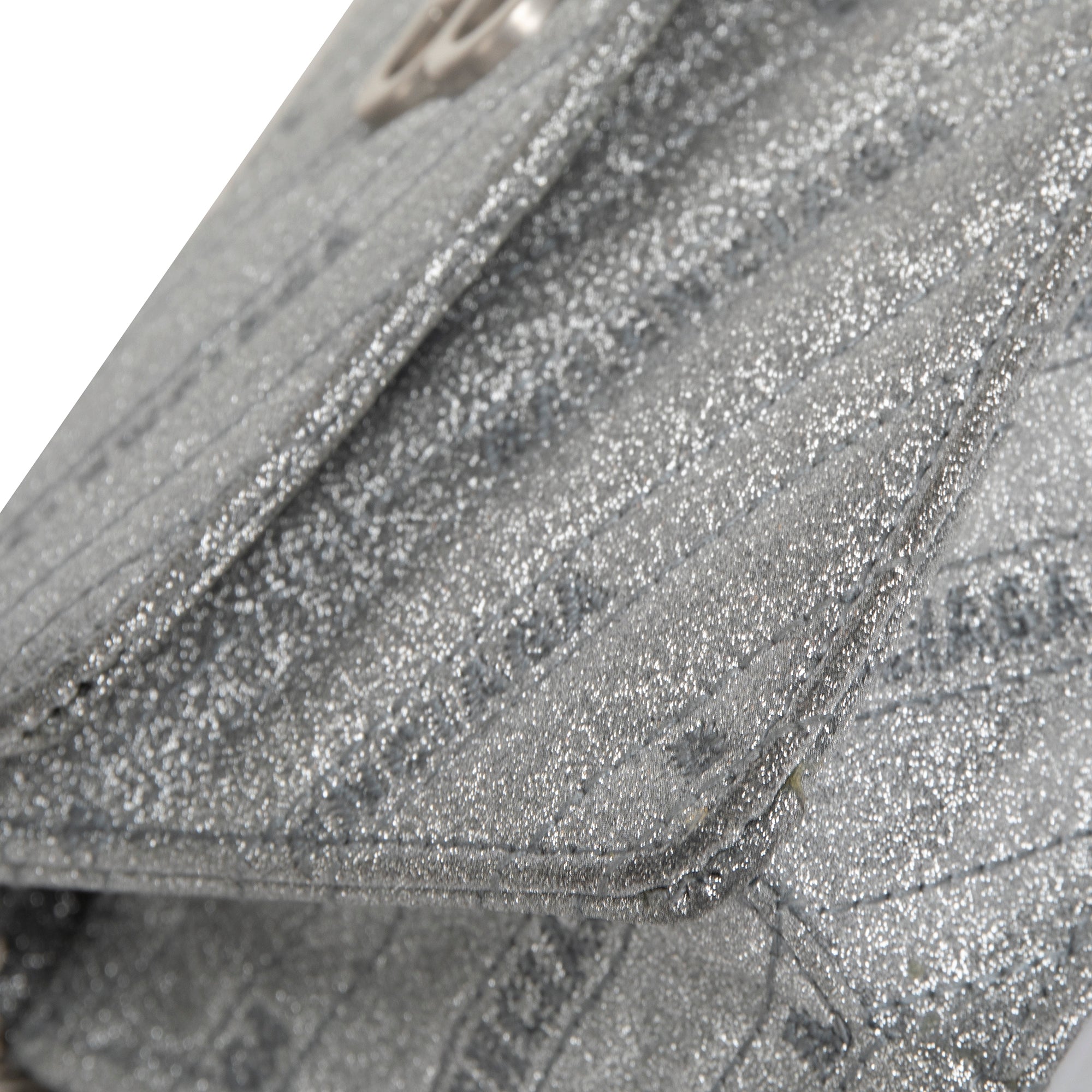 Balenciaga BB Glitter Leather Chain Wallet Bag