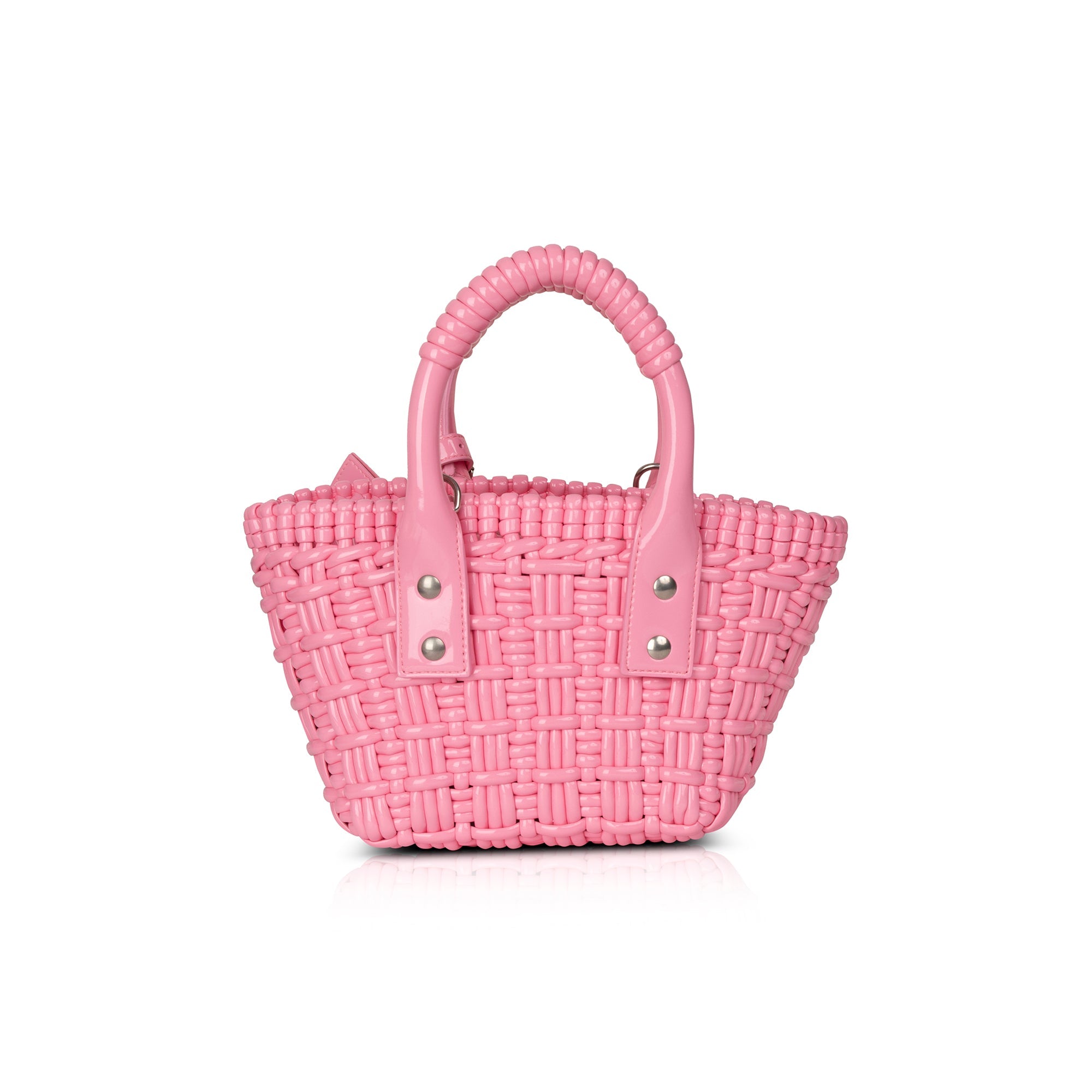 Balenciaga Bistro XXS Basket Handle Bag w/ Strap