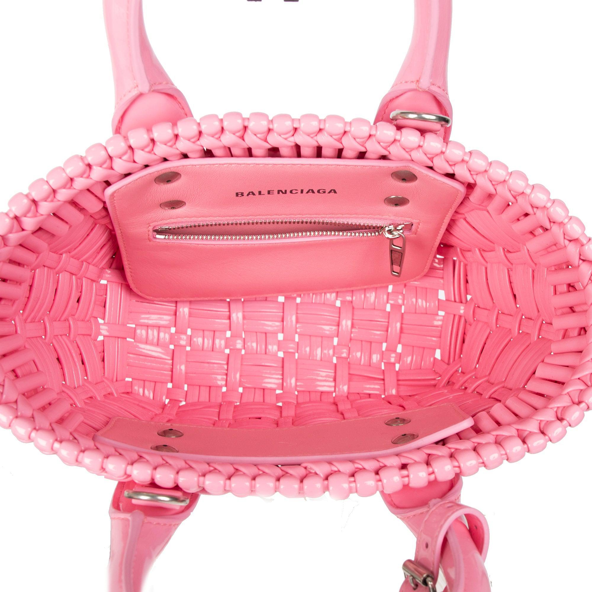 Balenciaga Bistro XXS Basket Handle Bag w/ Strap