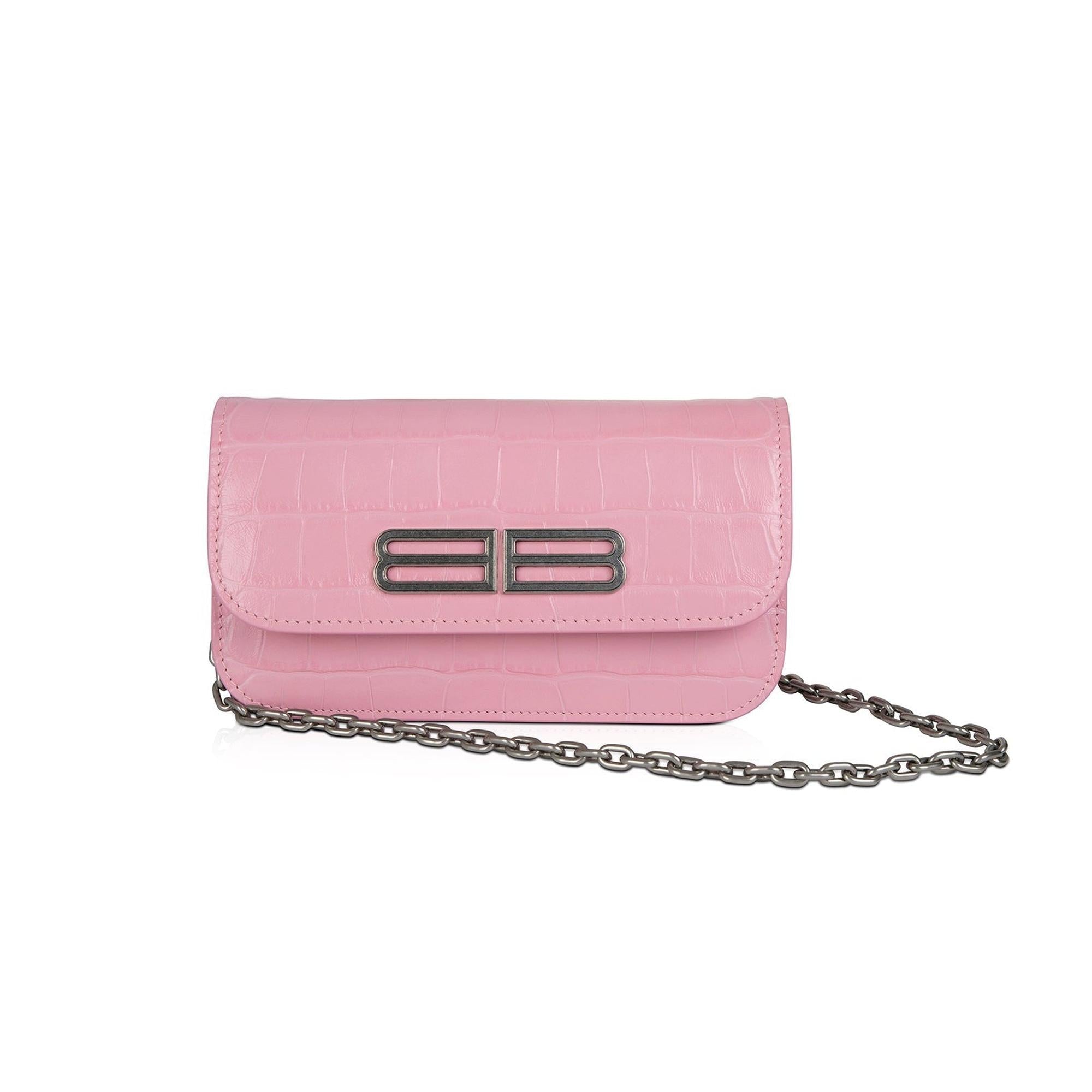 Balenciaga Croc-Embossed Gossip XS Bag