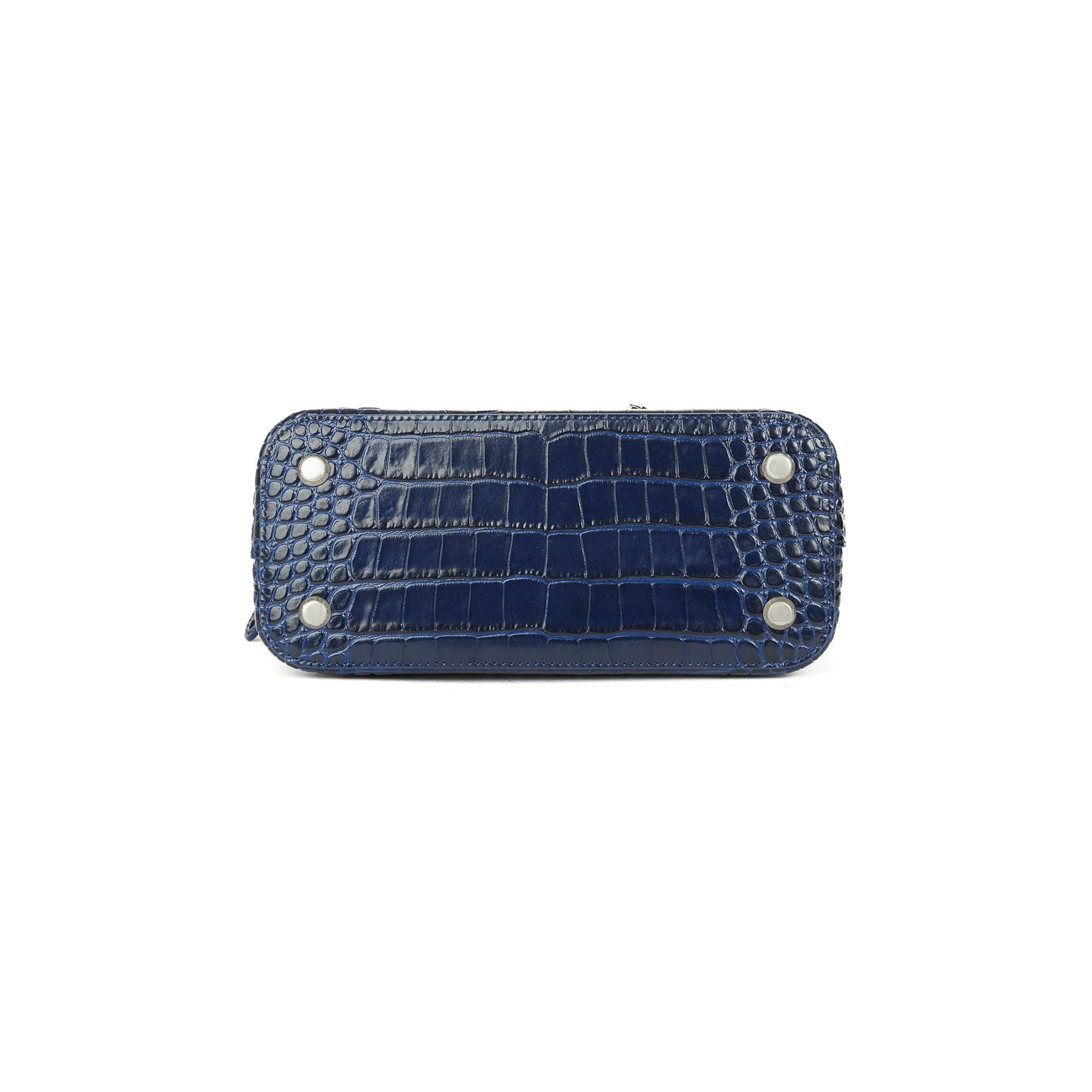 Balenciaga Croc Embossed Ville S Top Handle Bag w/ Strap
