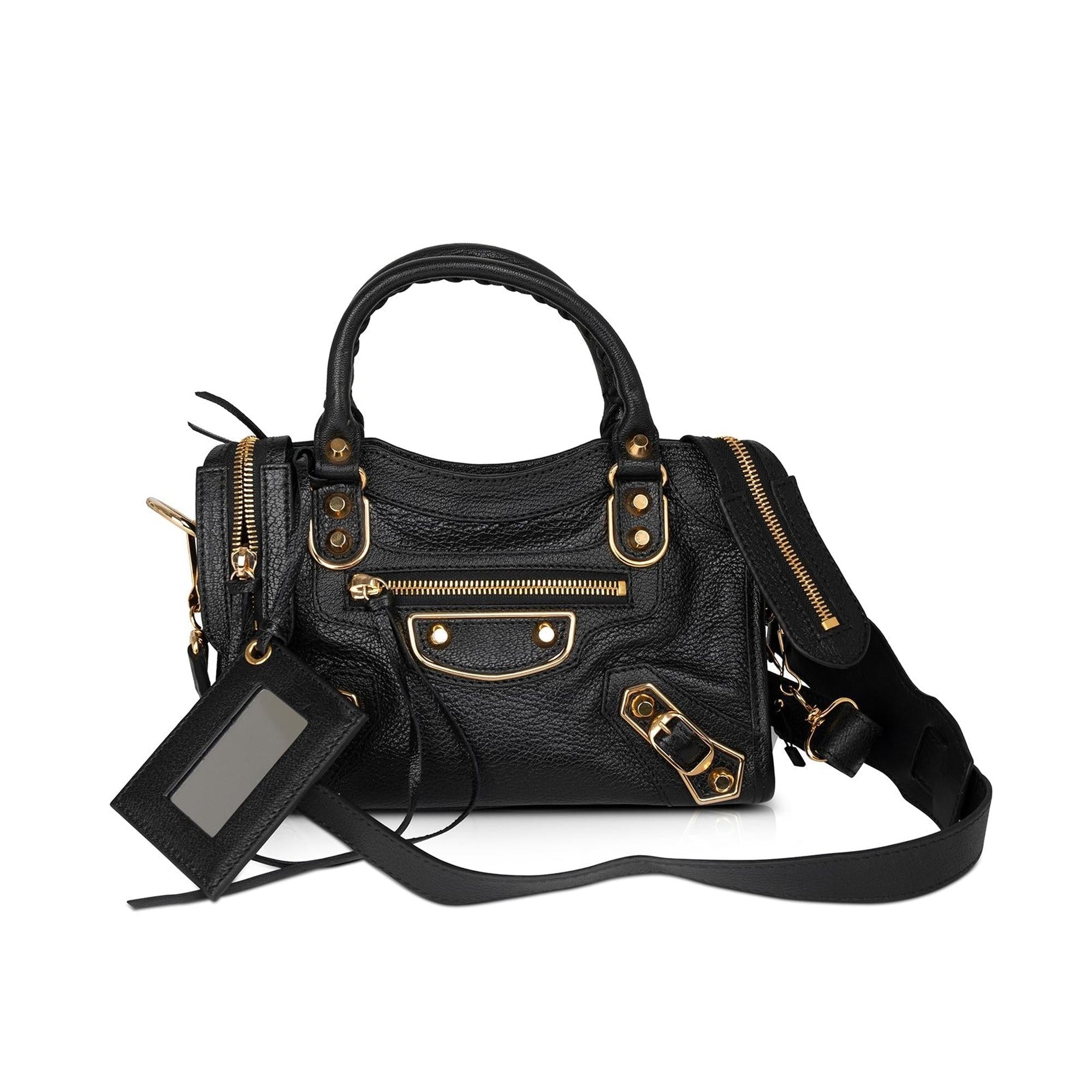 Balenciaga Mini Metallic Edge City Bag