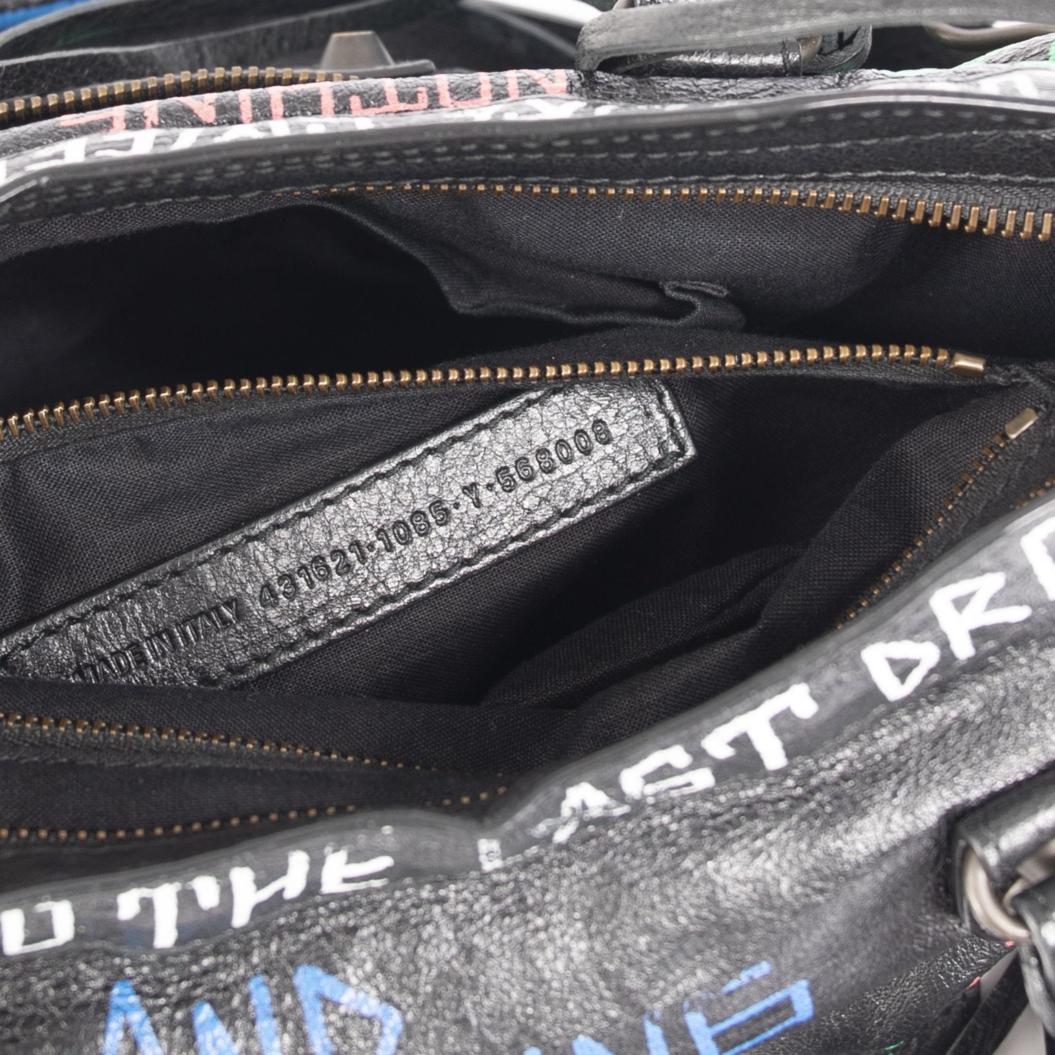 Balenciaga Motocross Classic Graffiti City Bag