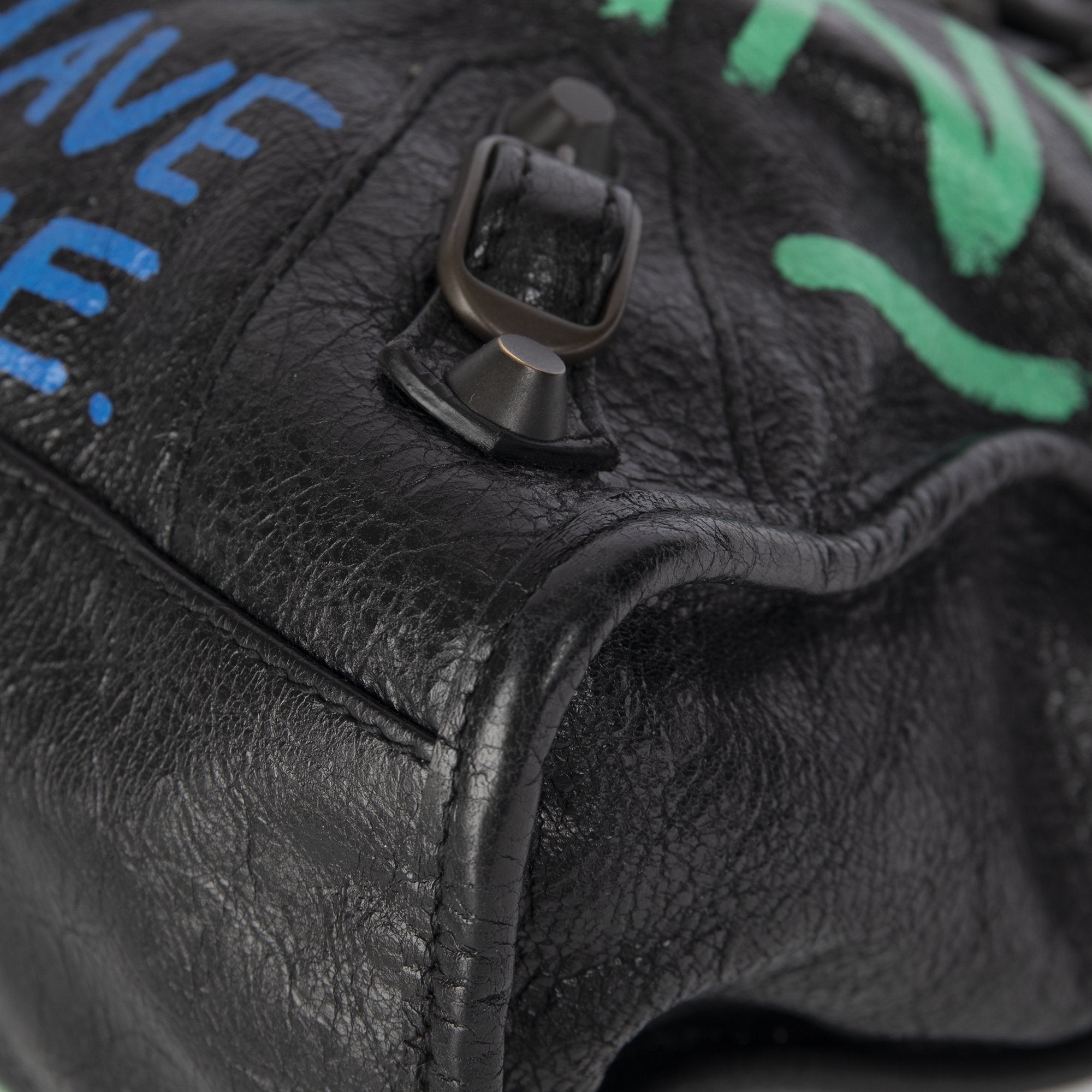 Balenciaga Motocross Classic Graffiti City Bag