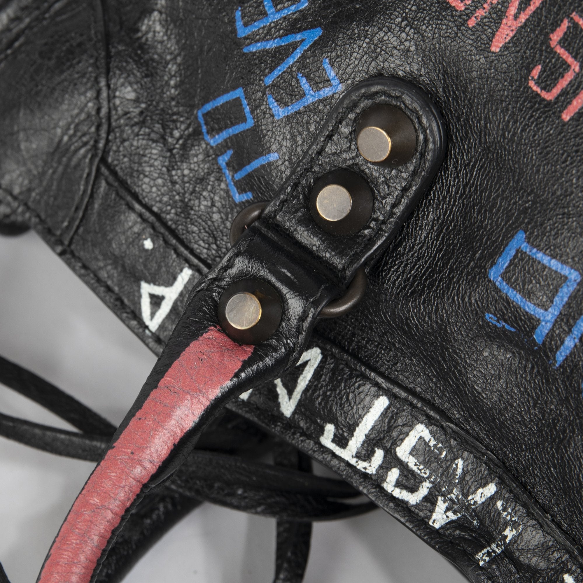 Balenciaga Motocross Classic Graffiti City Bag