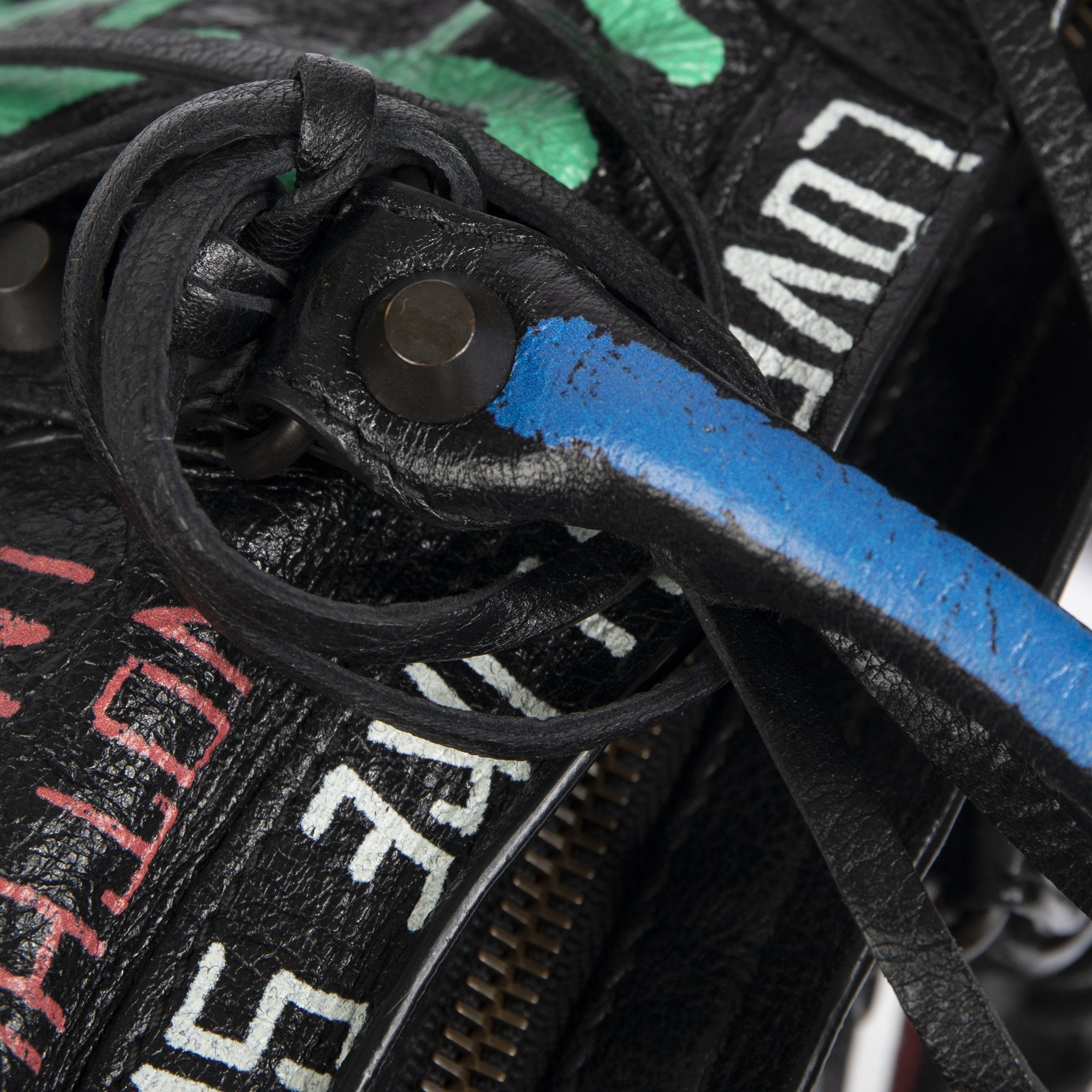 Balenciaga Motocross Classic Graffiti City Bag