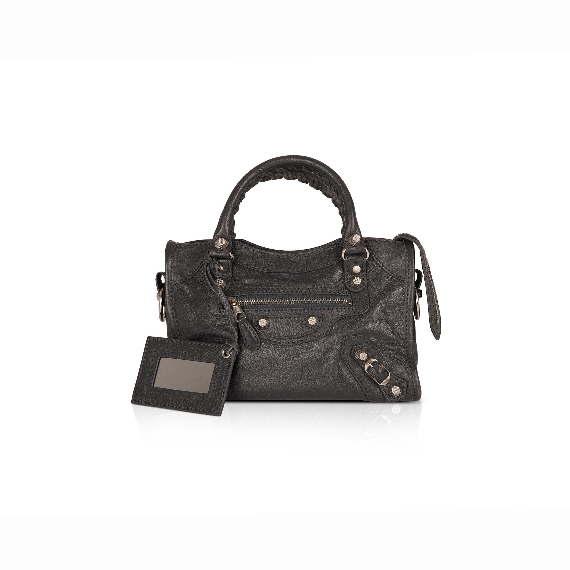 Balenciaga Motocross Classic Mini City Bag w/ Strap