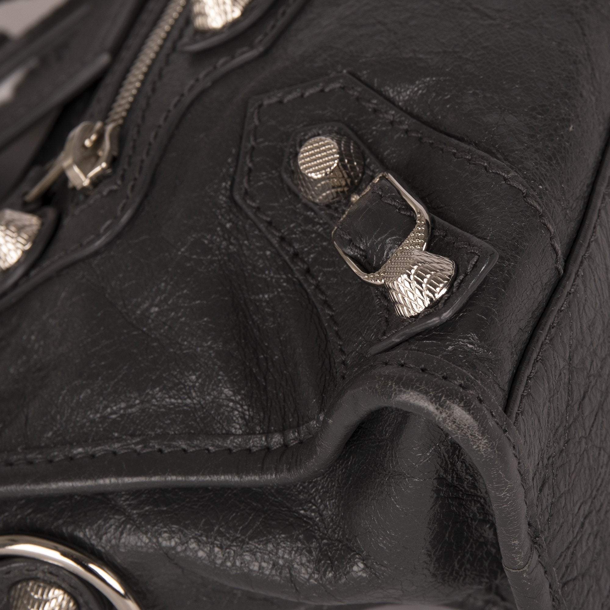 Balenciaga Motocross Classic Mini City Bag w/ Strap