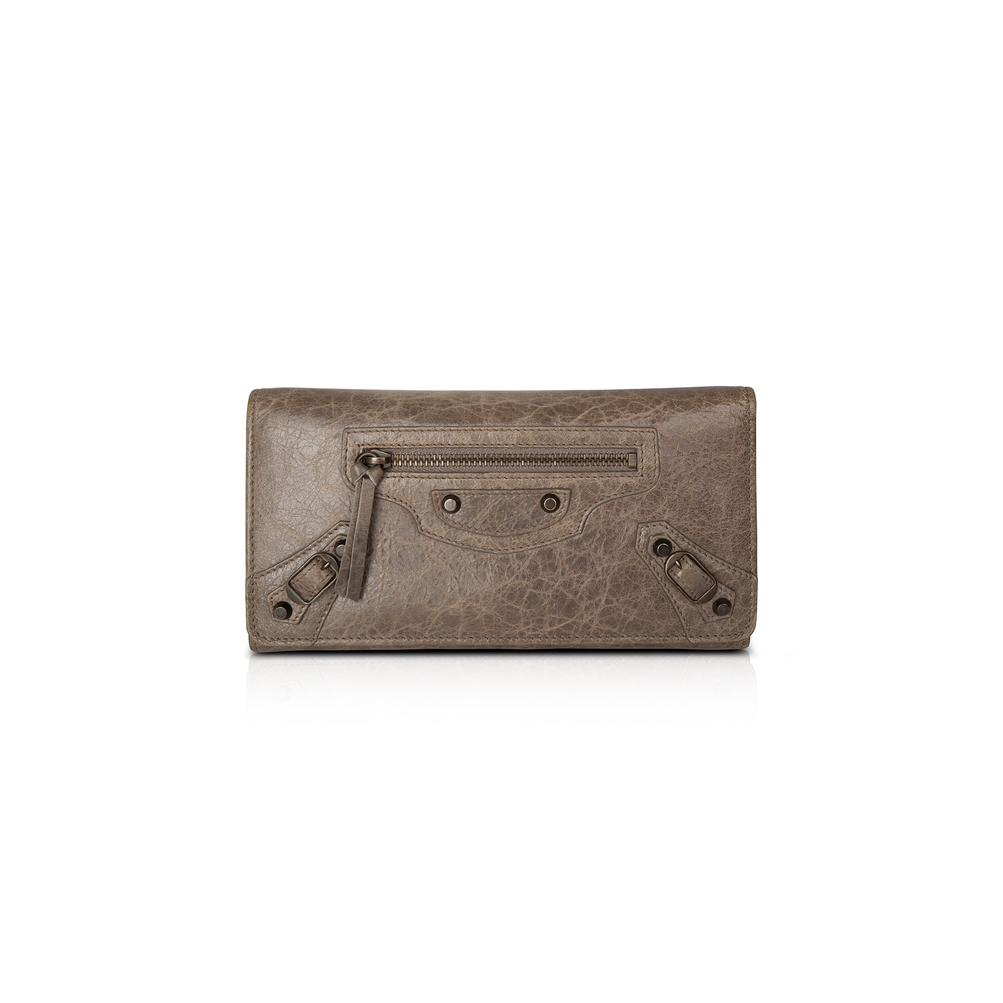 Balenciaga Motocross Classic Money Continental Wallet w/ Box