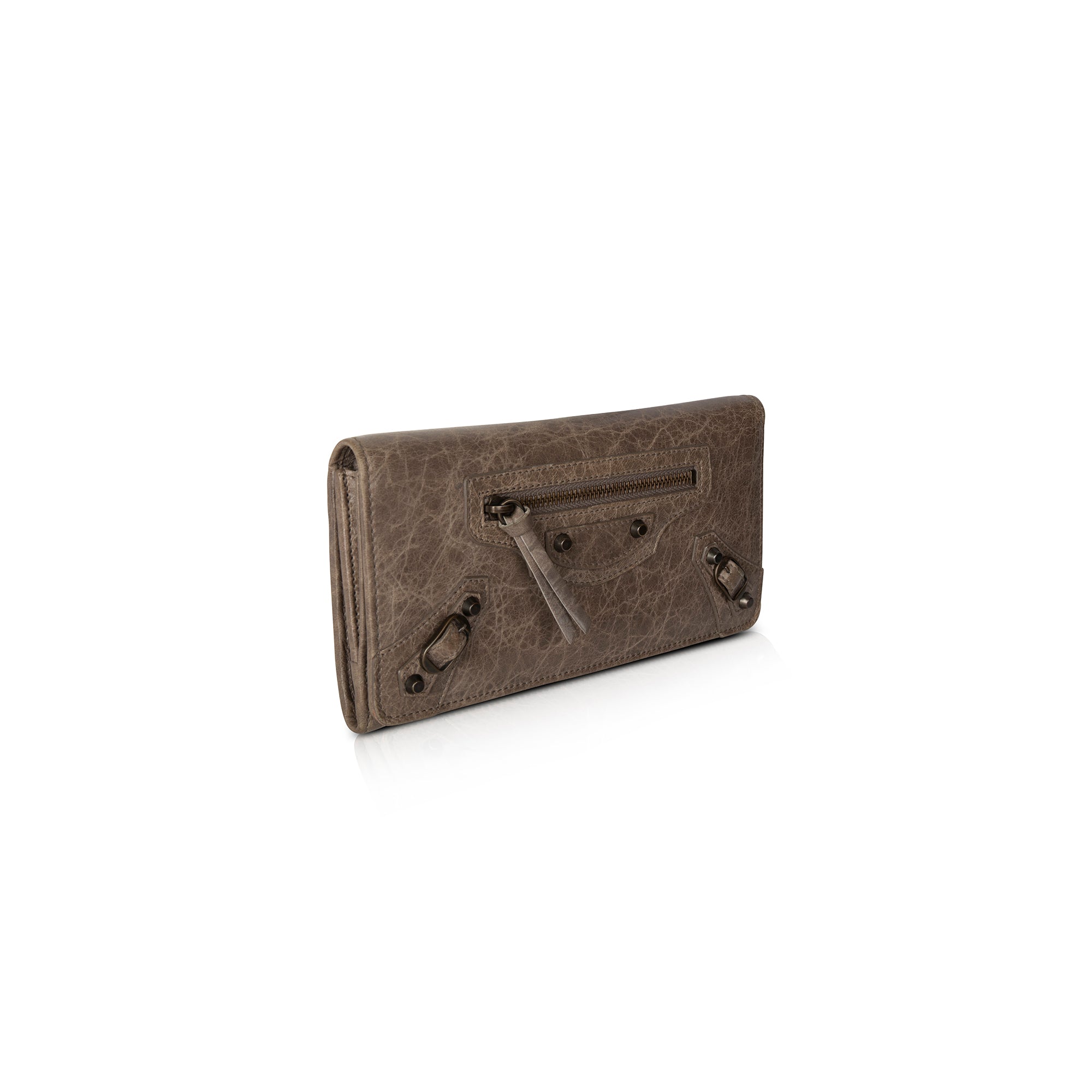 Balenciaga Motocross Classic Money Continental Wallet w/ Box