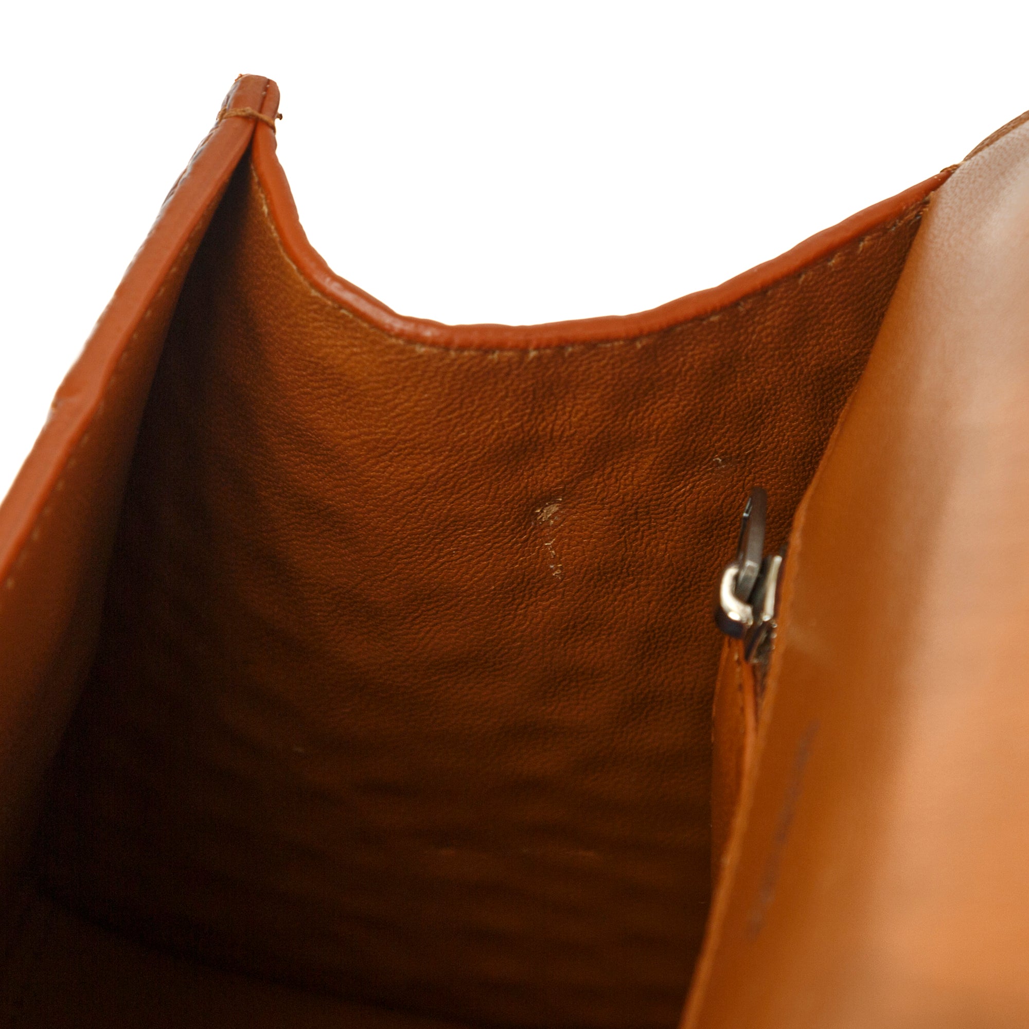 Balenciaga Small Brown Croc-Embossed Hourglass Top Handle Bag W/ Strap