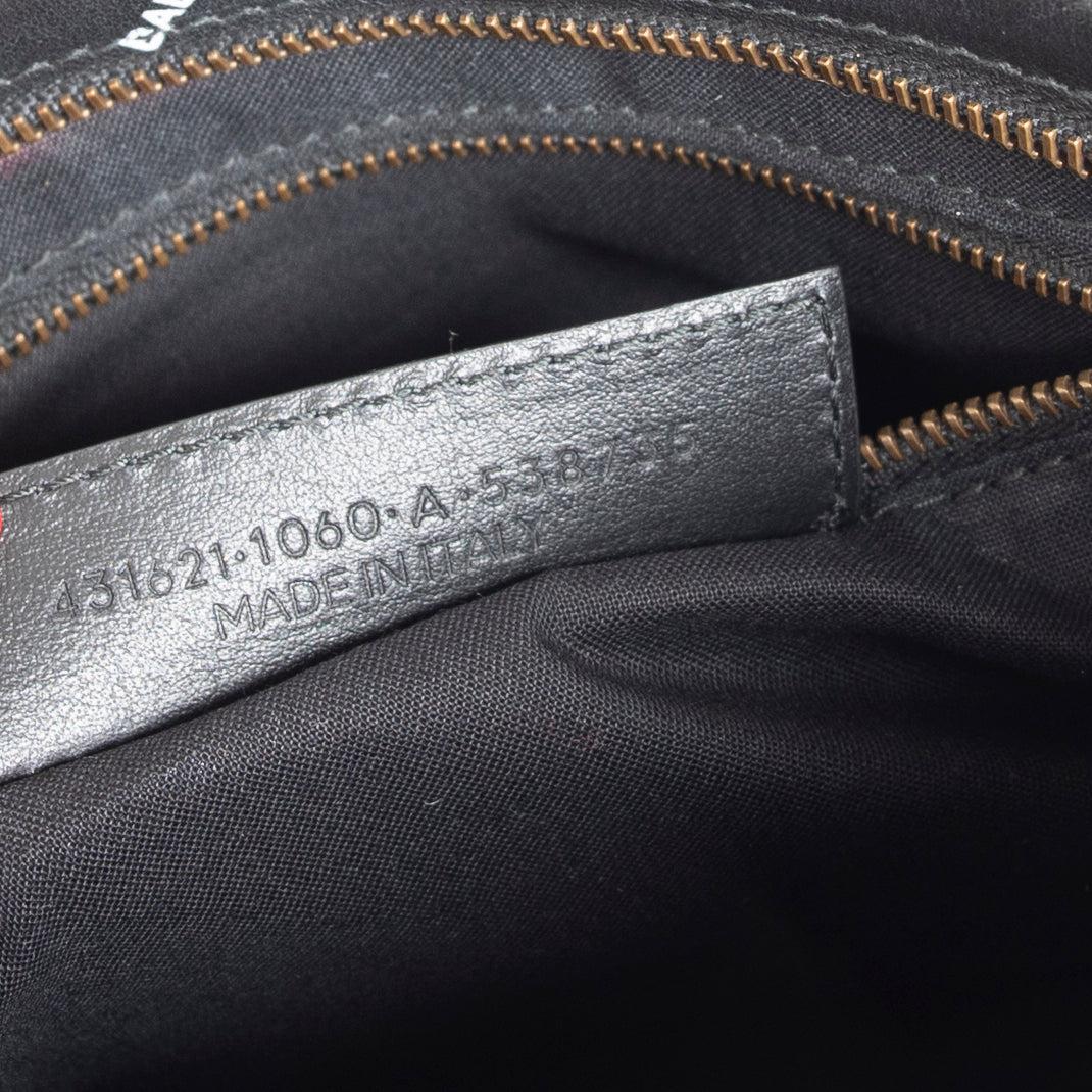 Balenciaga Small Motocross Classic Logo City Bag