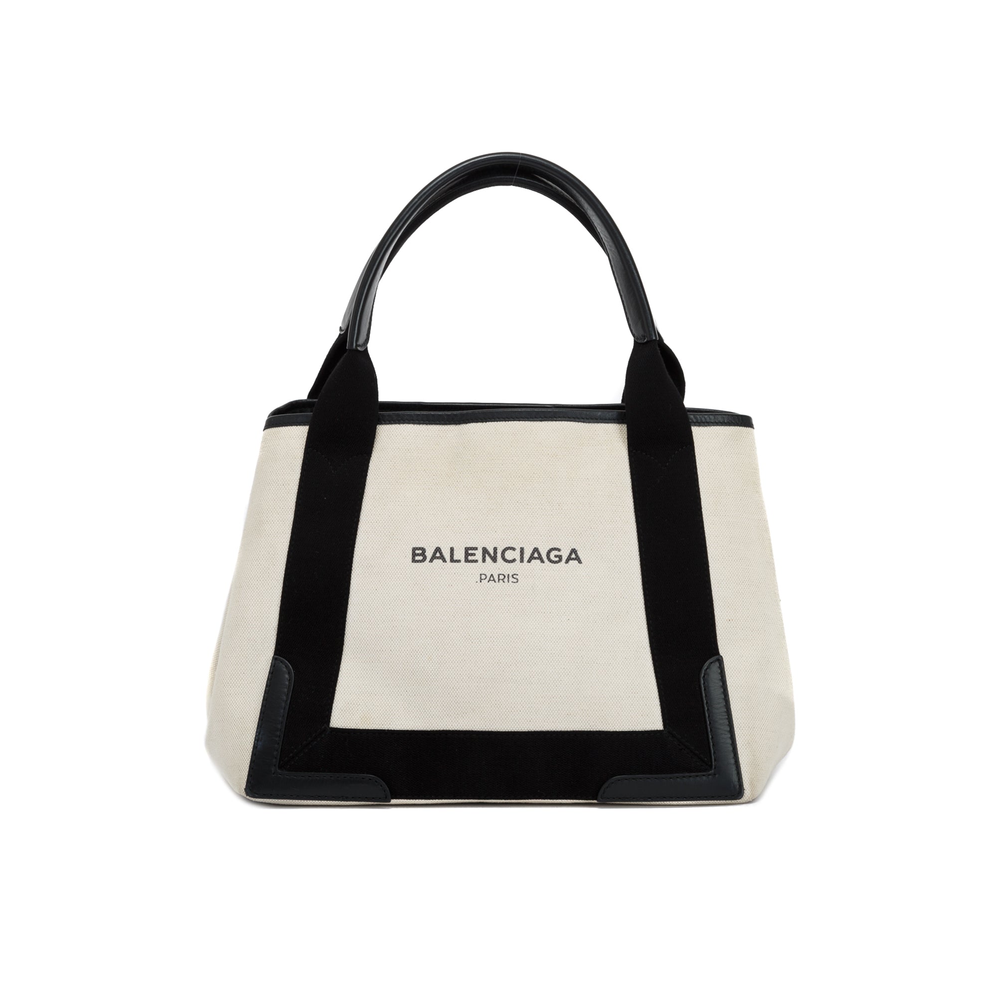Balenciaga Small Navy Cabas Tote w/ Pouch