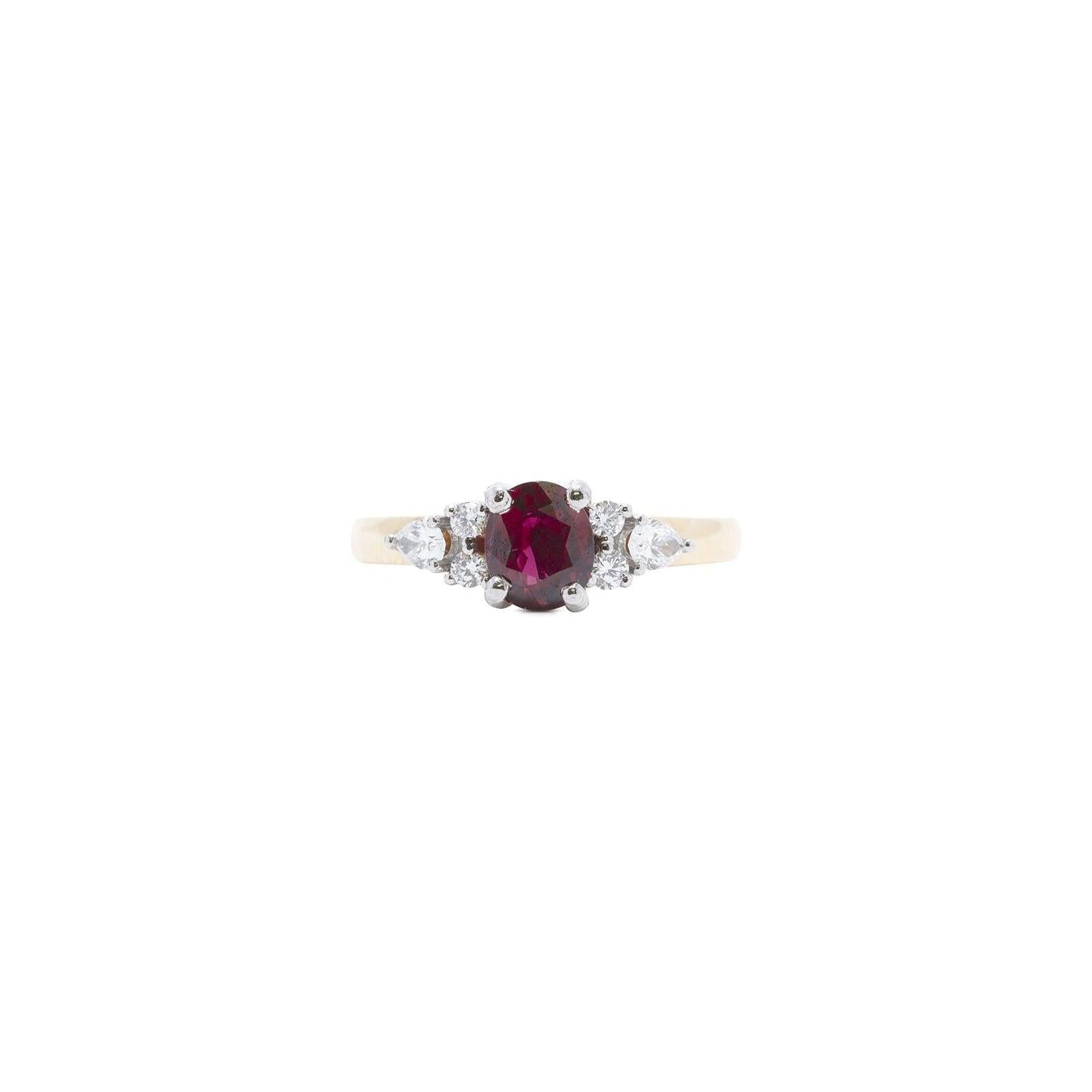 Birks Ruby and Diamond Ring
