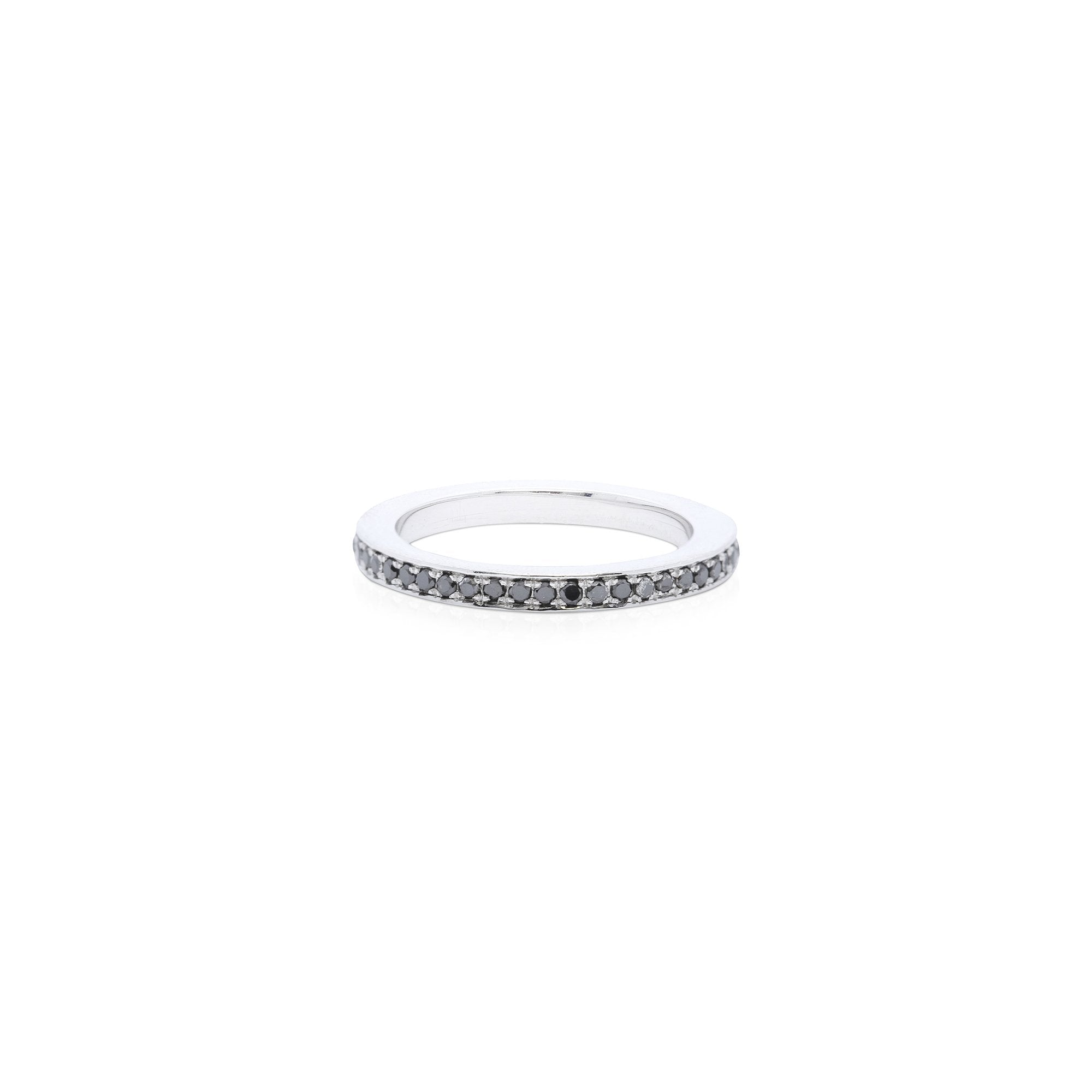 Black Diamond Eternity Band Ring