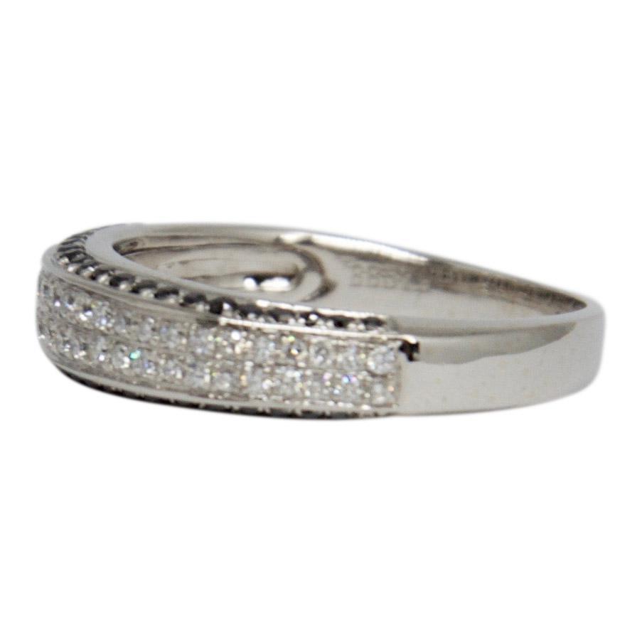 Black and White Diamond Band Ring