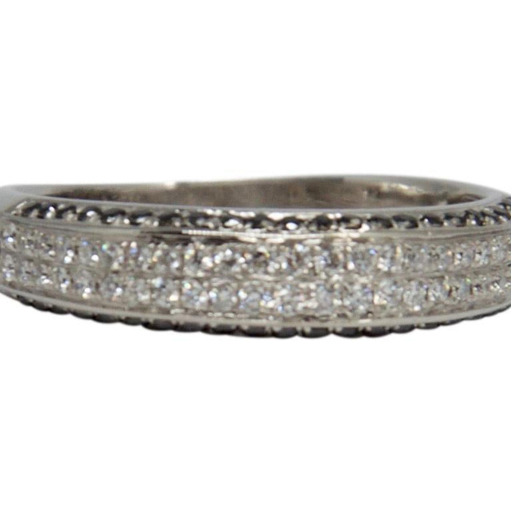 Black and White Diamond Band Ring