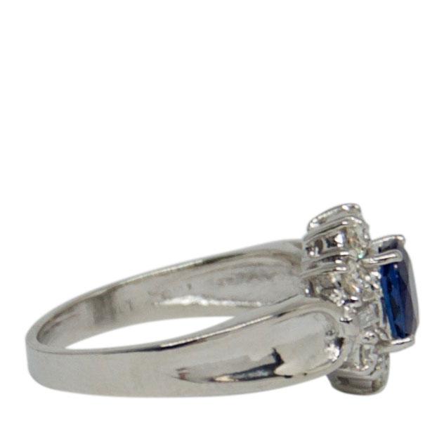 Blue Sapphire & Diamond Cocktail Ring