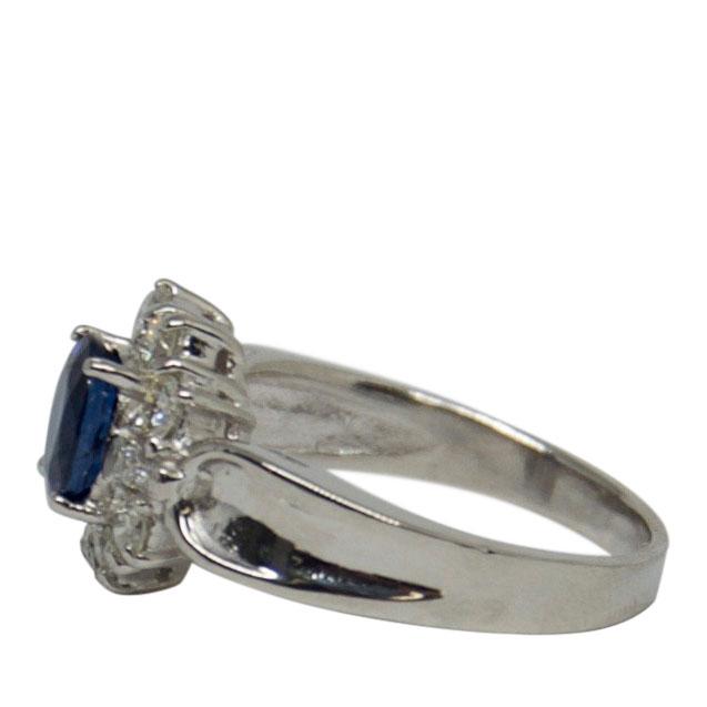 Blue Sapphire & Diamond Cocktail Ring