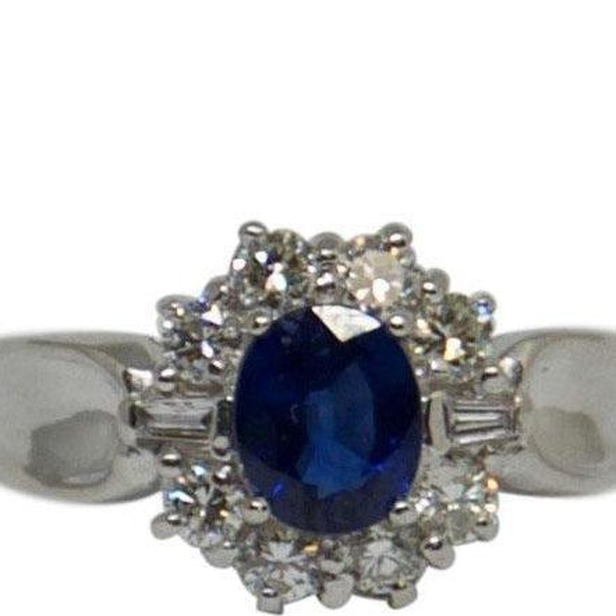 Blue Sapphire & Diamond Cocktail Ring