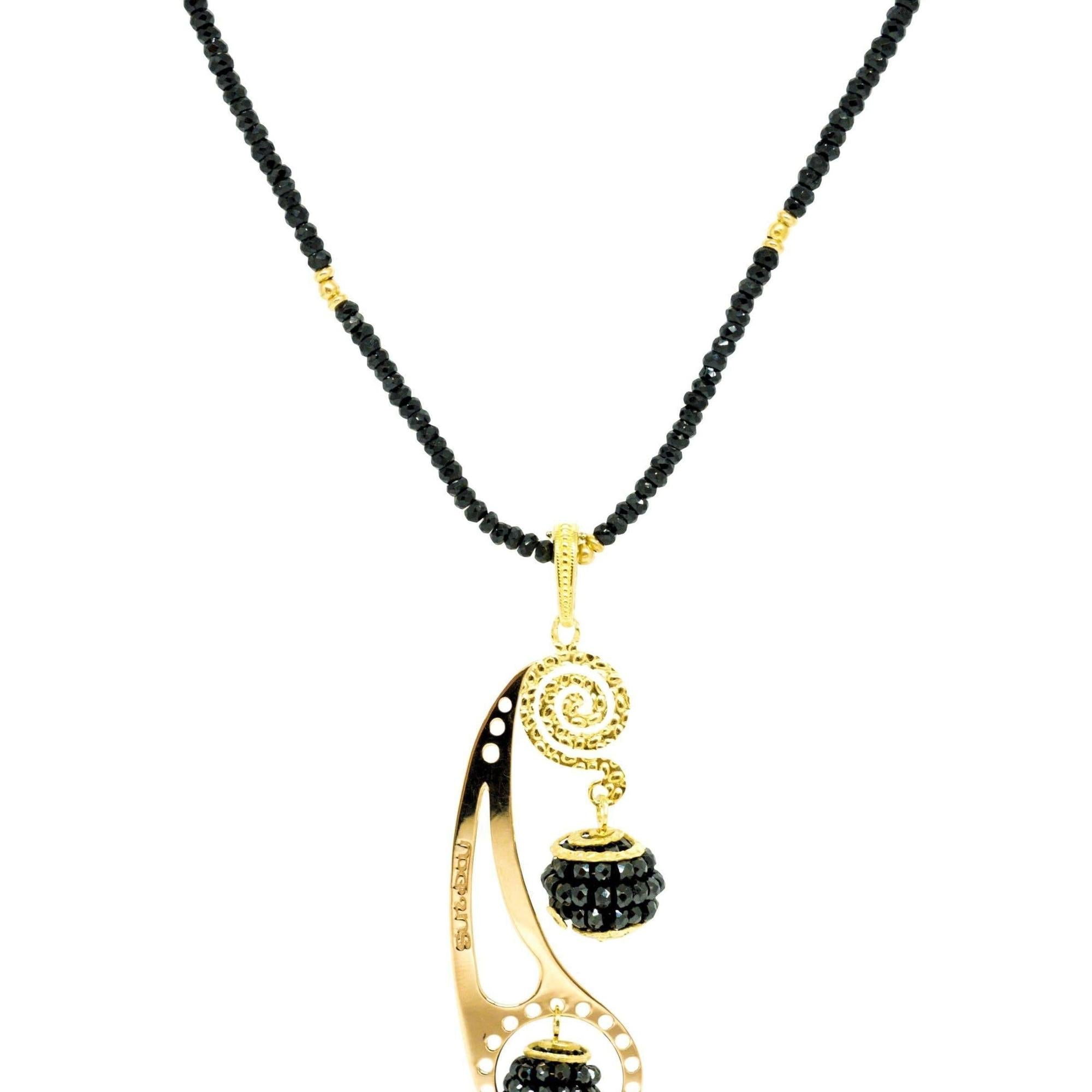 Boron Carbide Bead Necklace