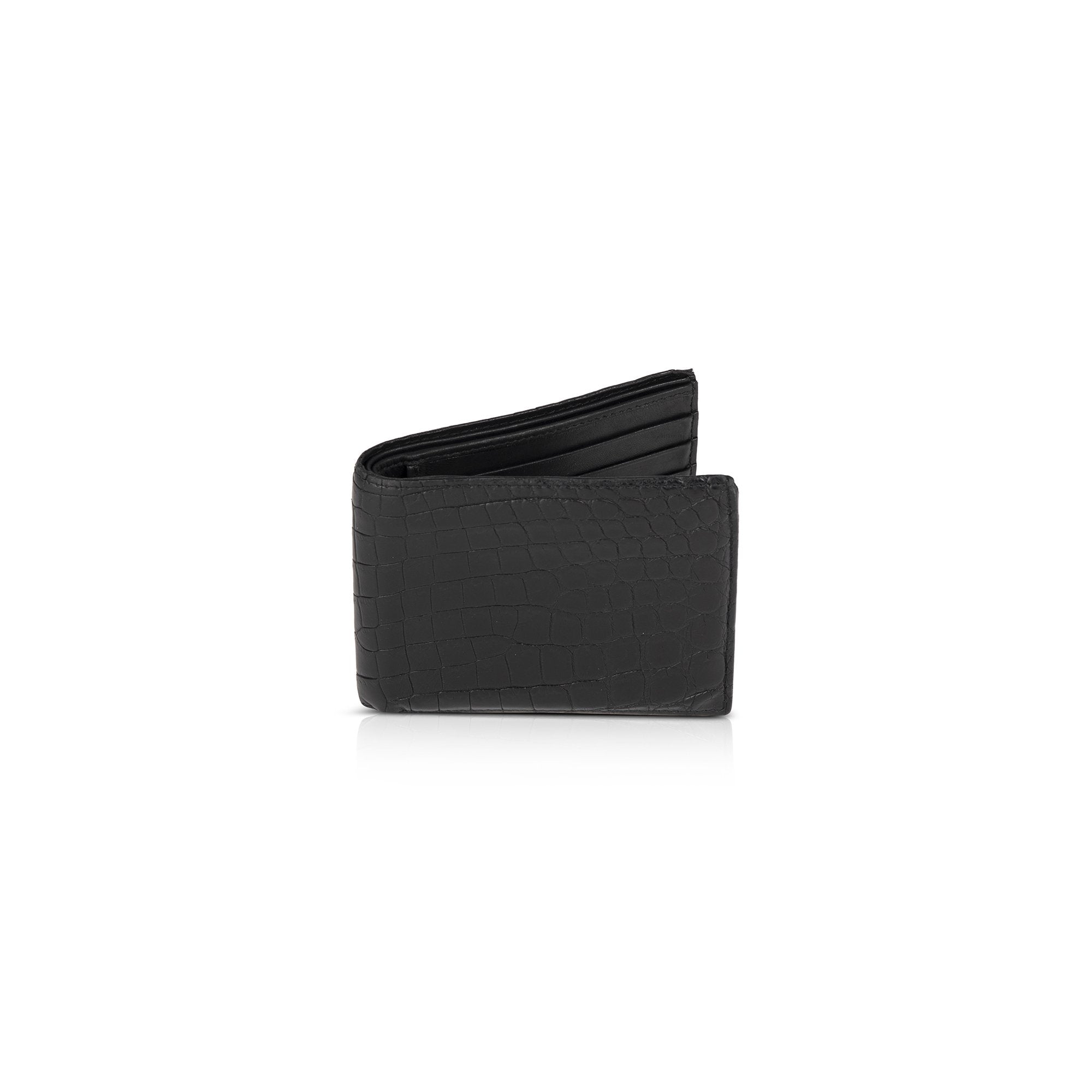 Bottega Veneta Crocodile Bi-Fold Wallet