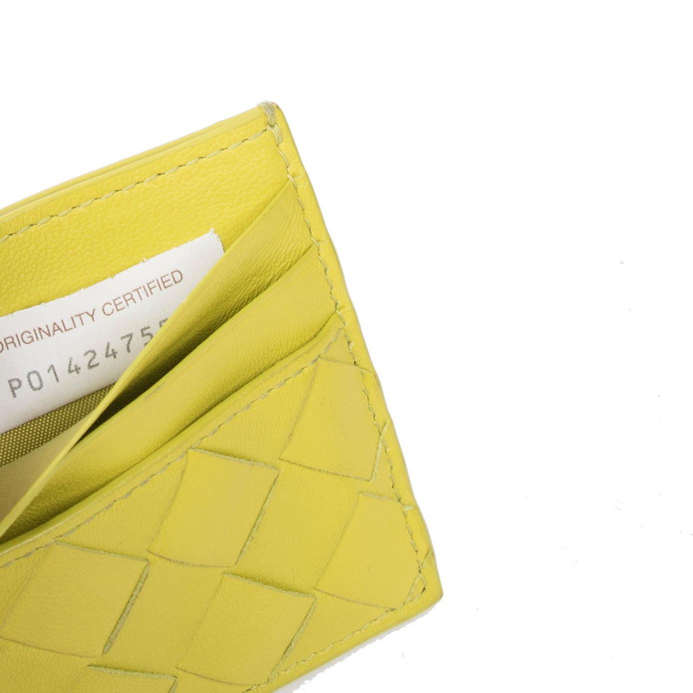 Bottega Veneta Intrecciato Leather Card Holder